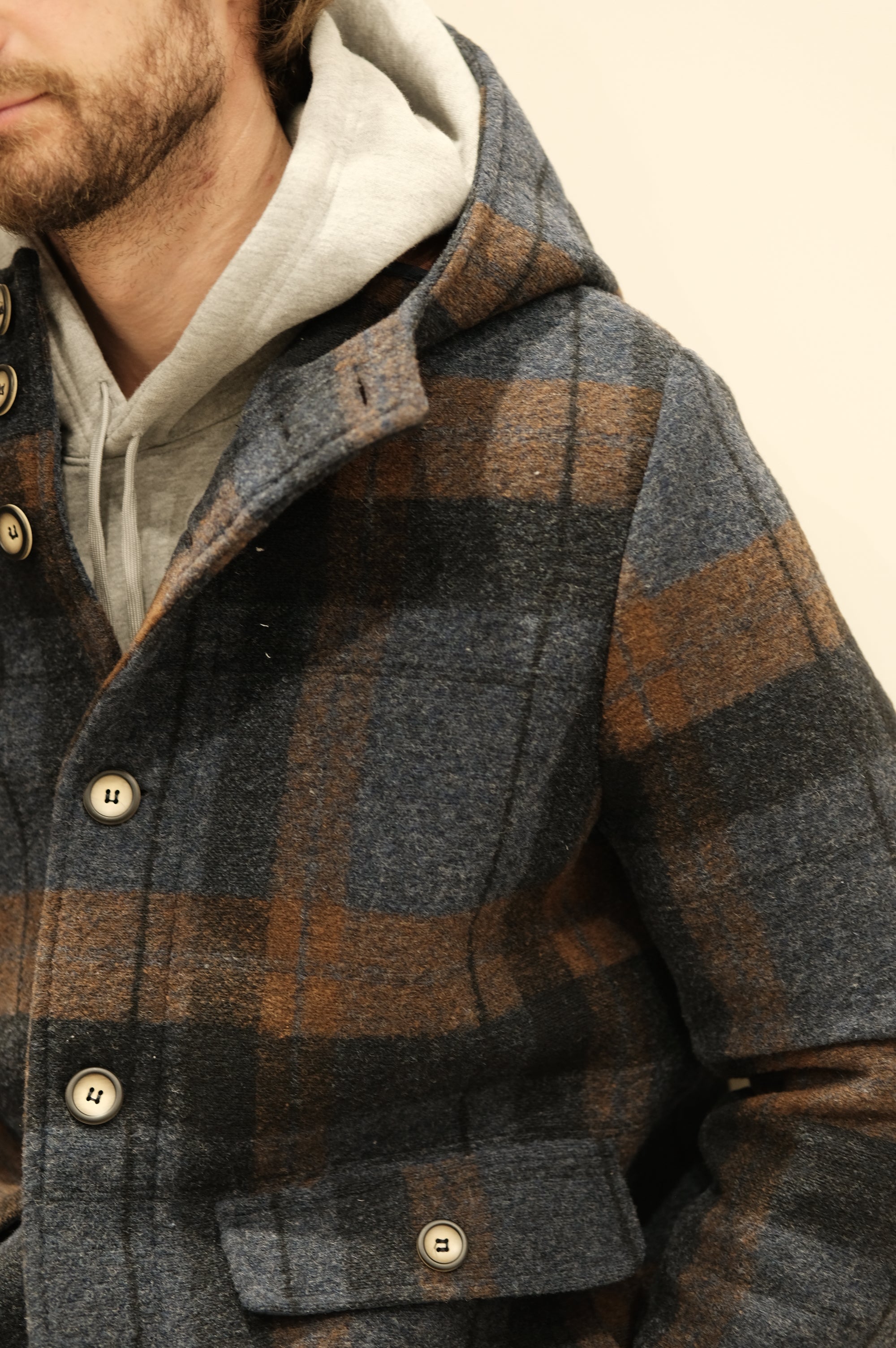 Gaffi & Co. Cappottino Check Blu