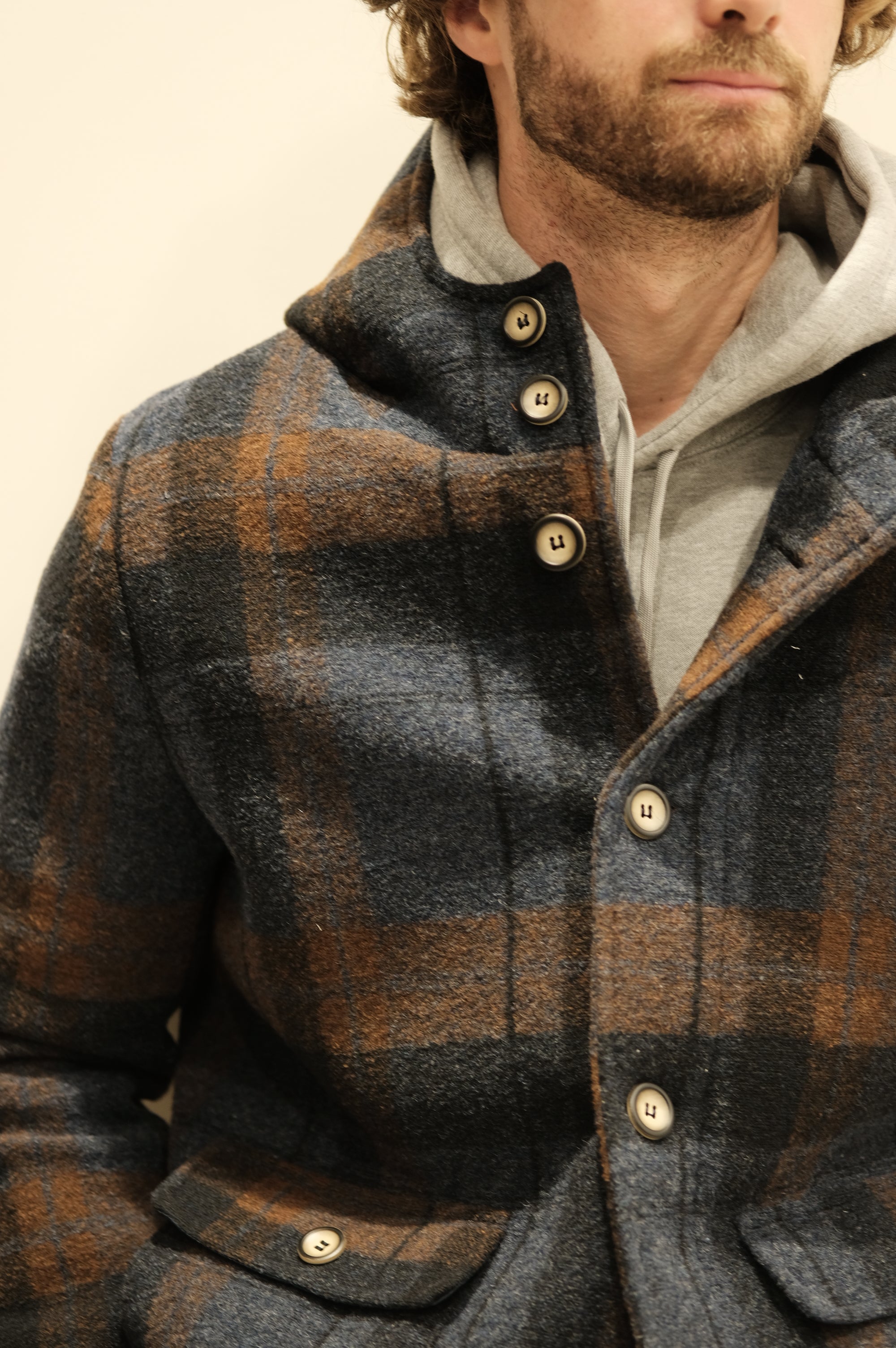 Gaffi & Co. Cappottino Check Blu