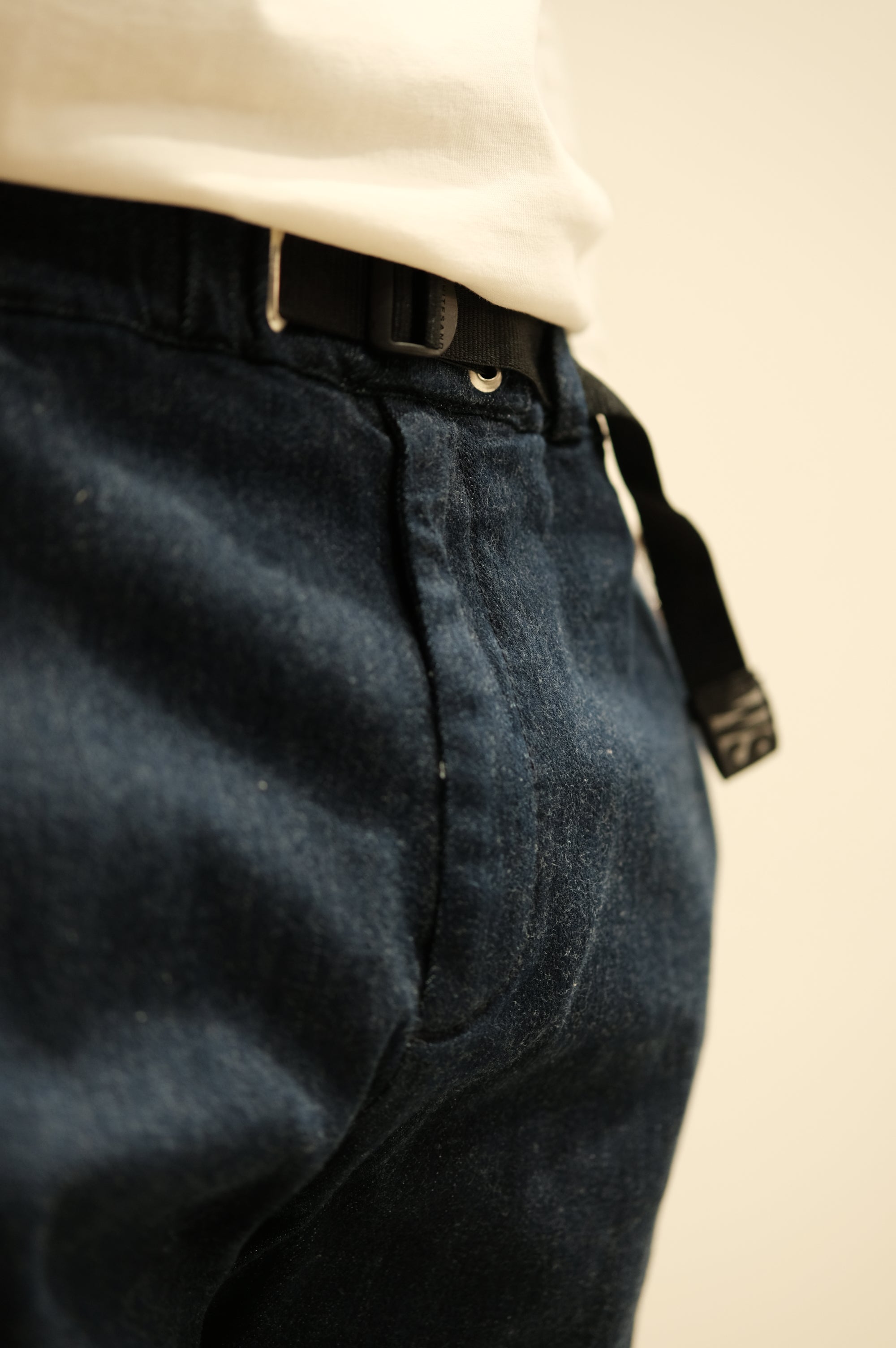 White Sand Pantalaccio Denim Cimosato Blue