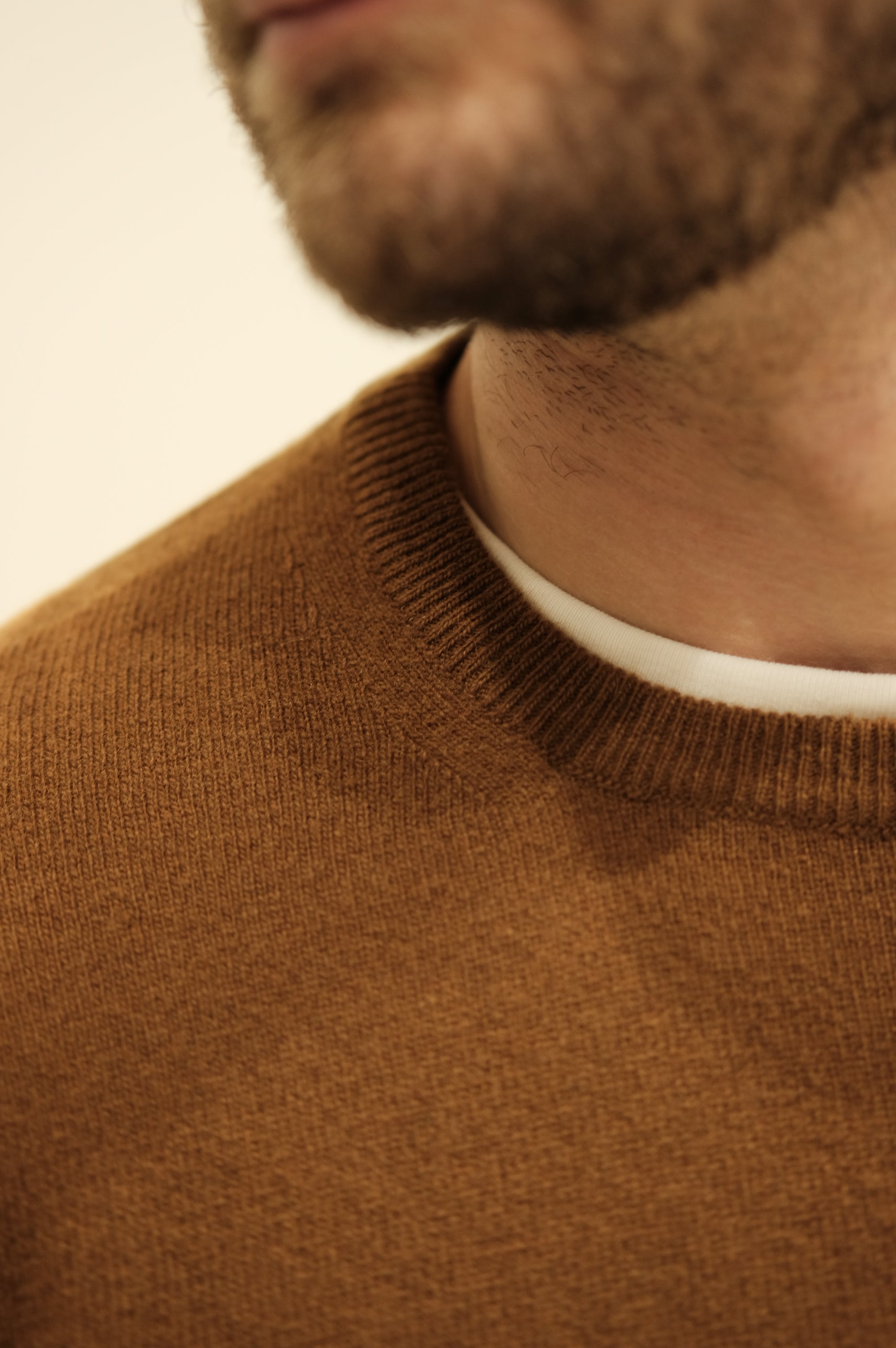 Gaffi & Co. Maglia Girocollo Lana Tabacco