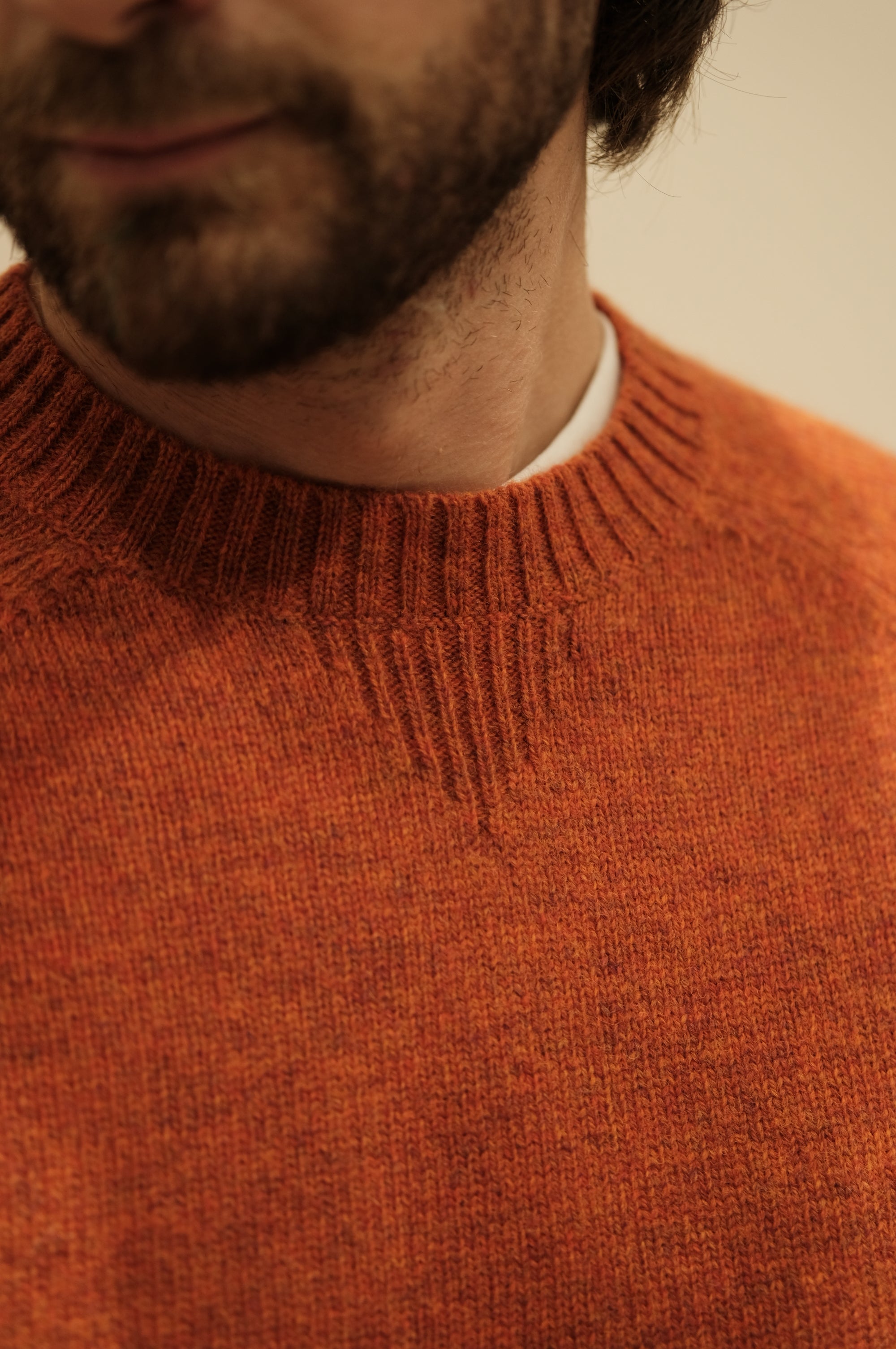 Gaffi & Co. Maglia Shetland Raglan Arancio