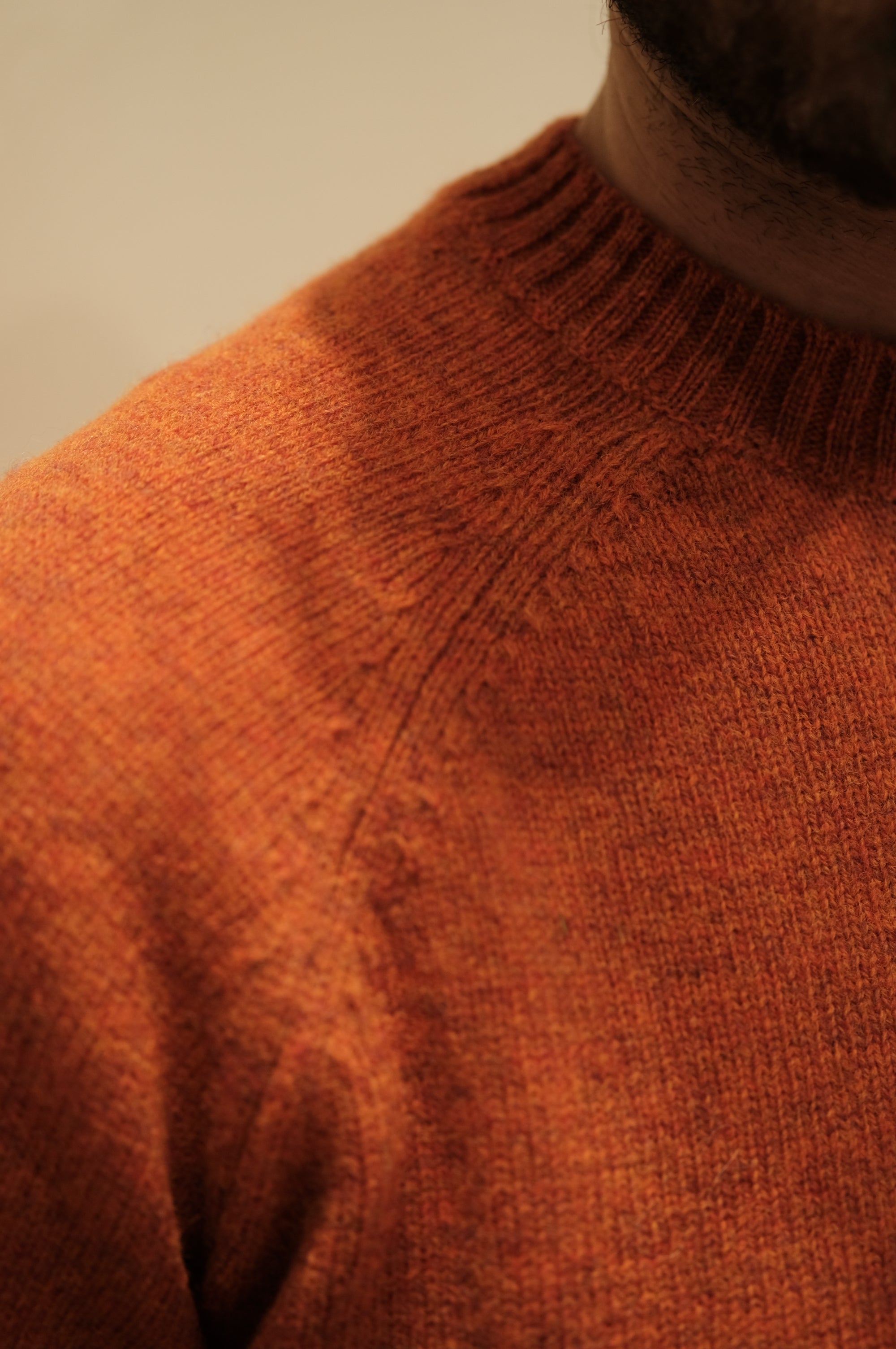 Gaffi & Co. Maglia Shetland Raglan Arancio