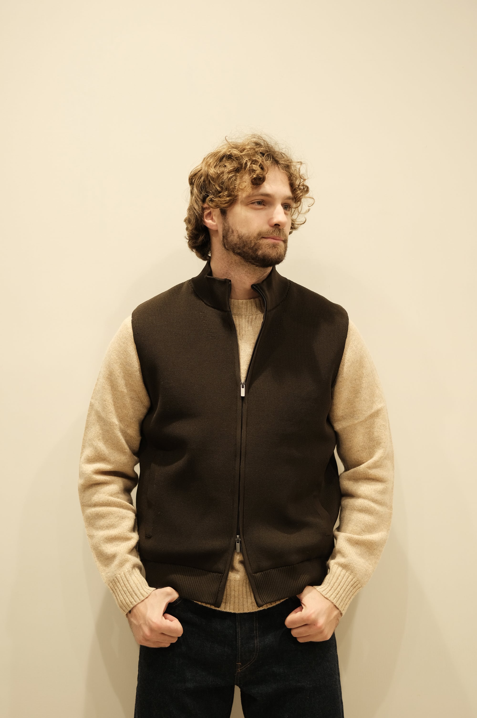 Jeordie's Gilet Maglia Moro