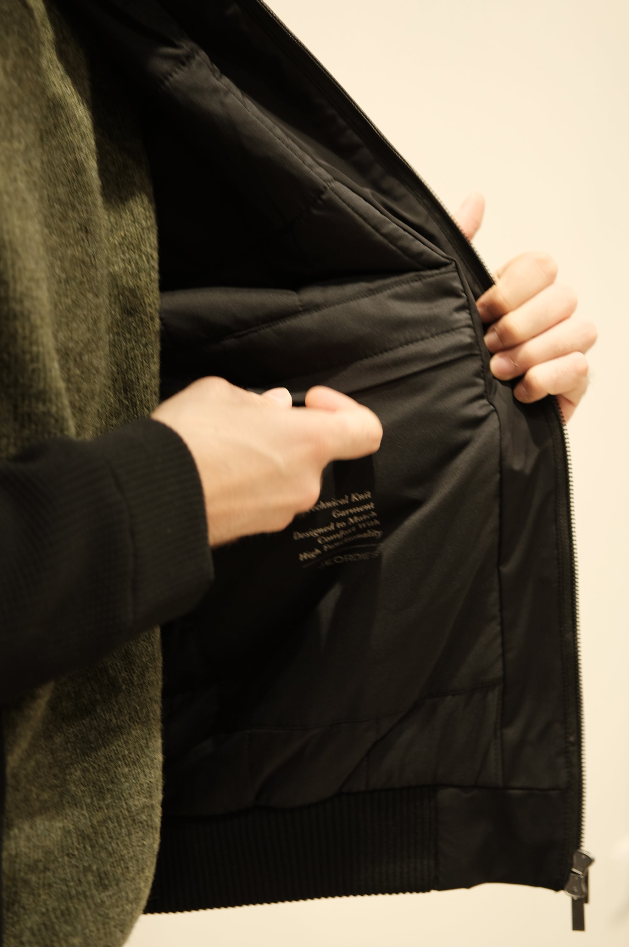 Jeordie's Bomber Maglia/Nylon Nero