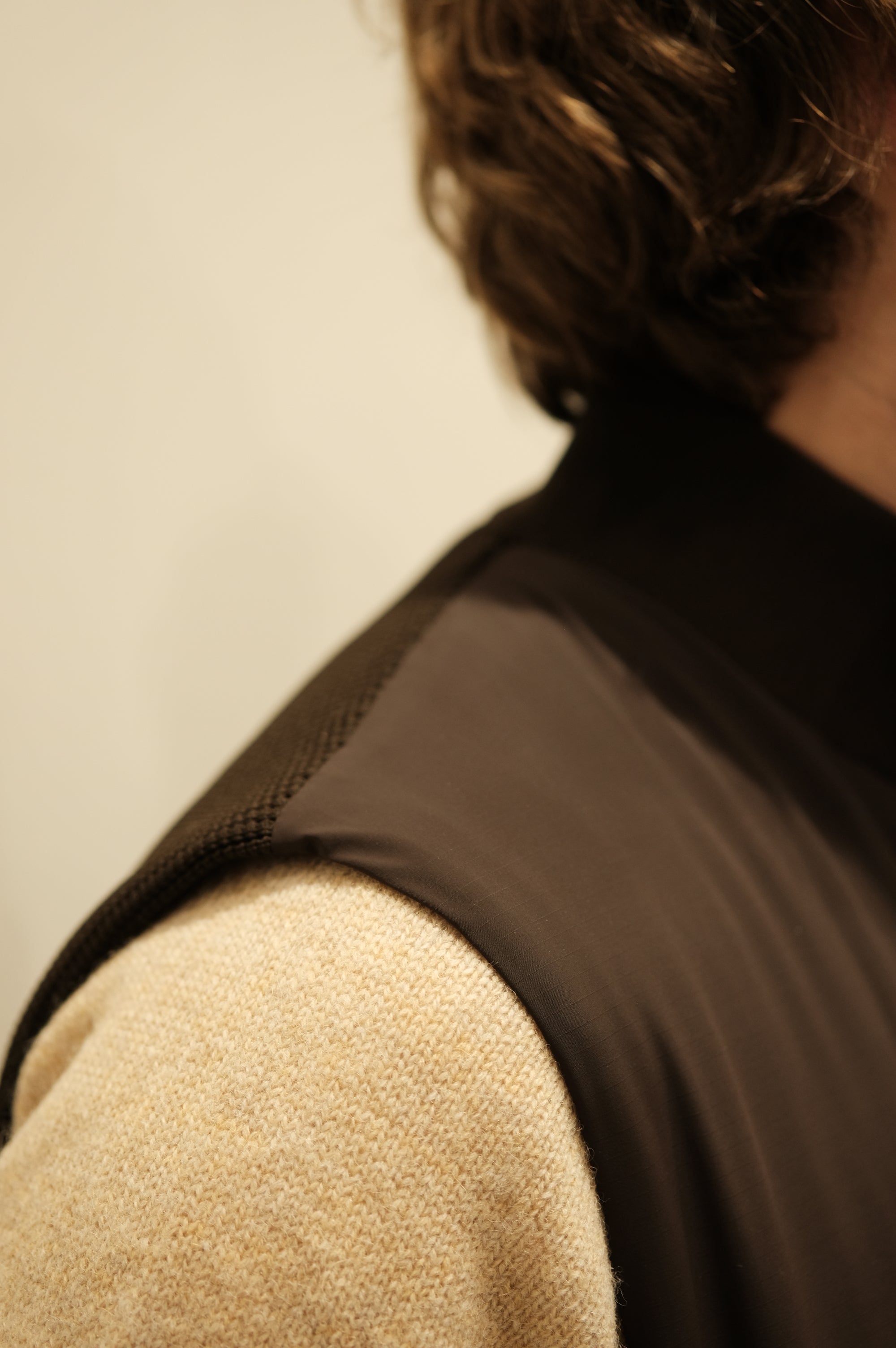 Jeordie's Gilet Nylon/Maglia Moro