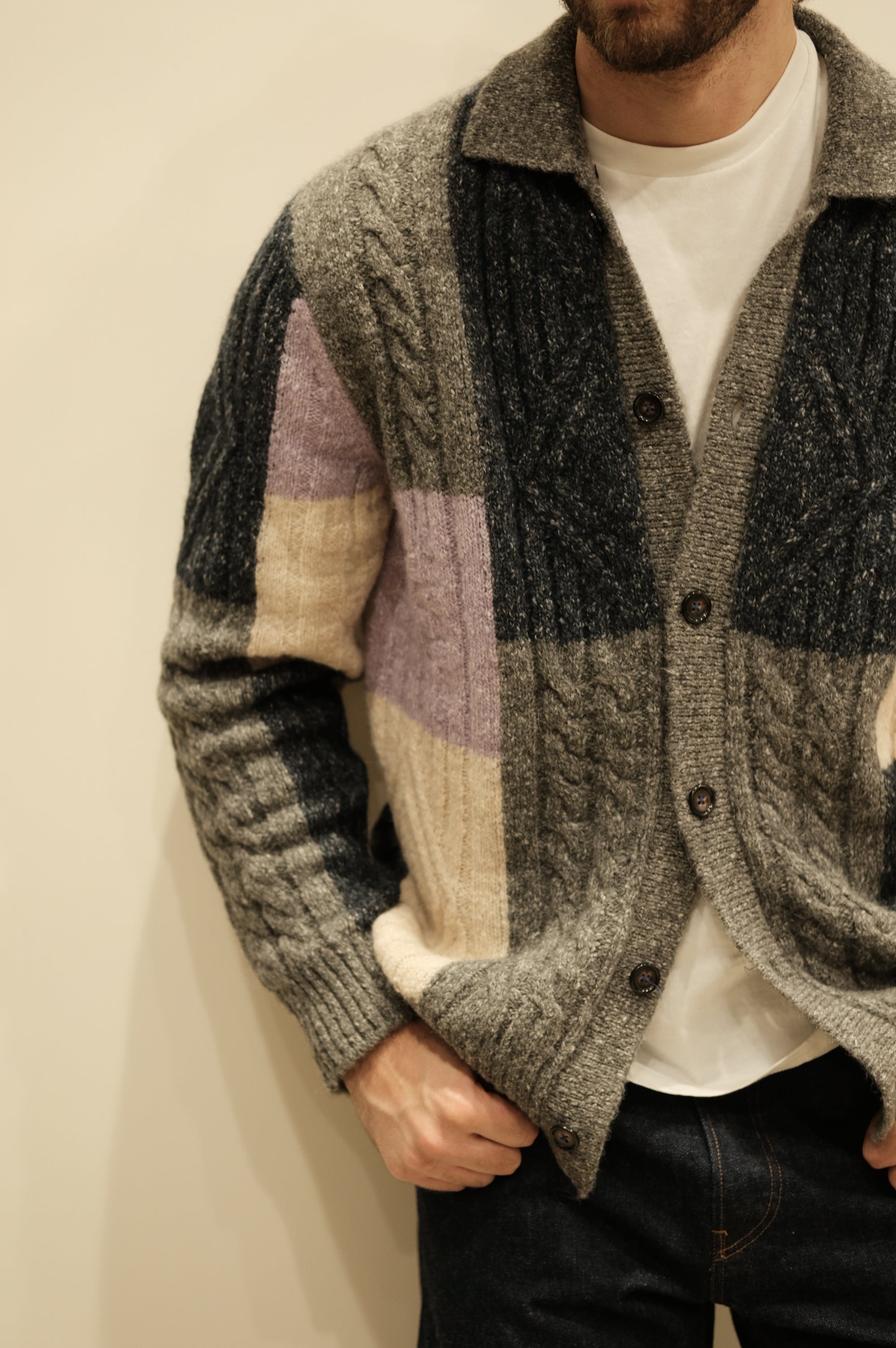 Gallia Maglia Cardigan Grish Multi Blu