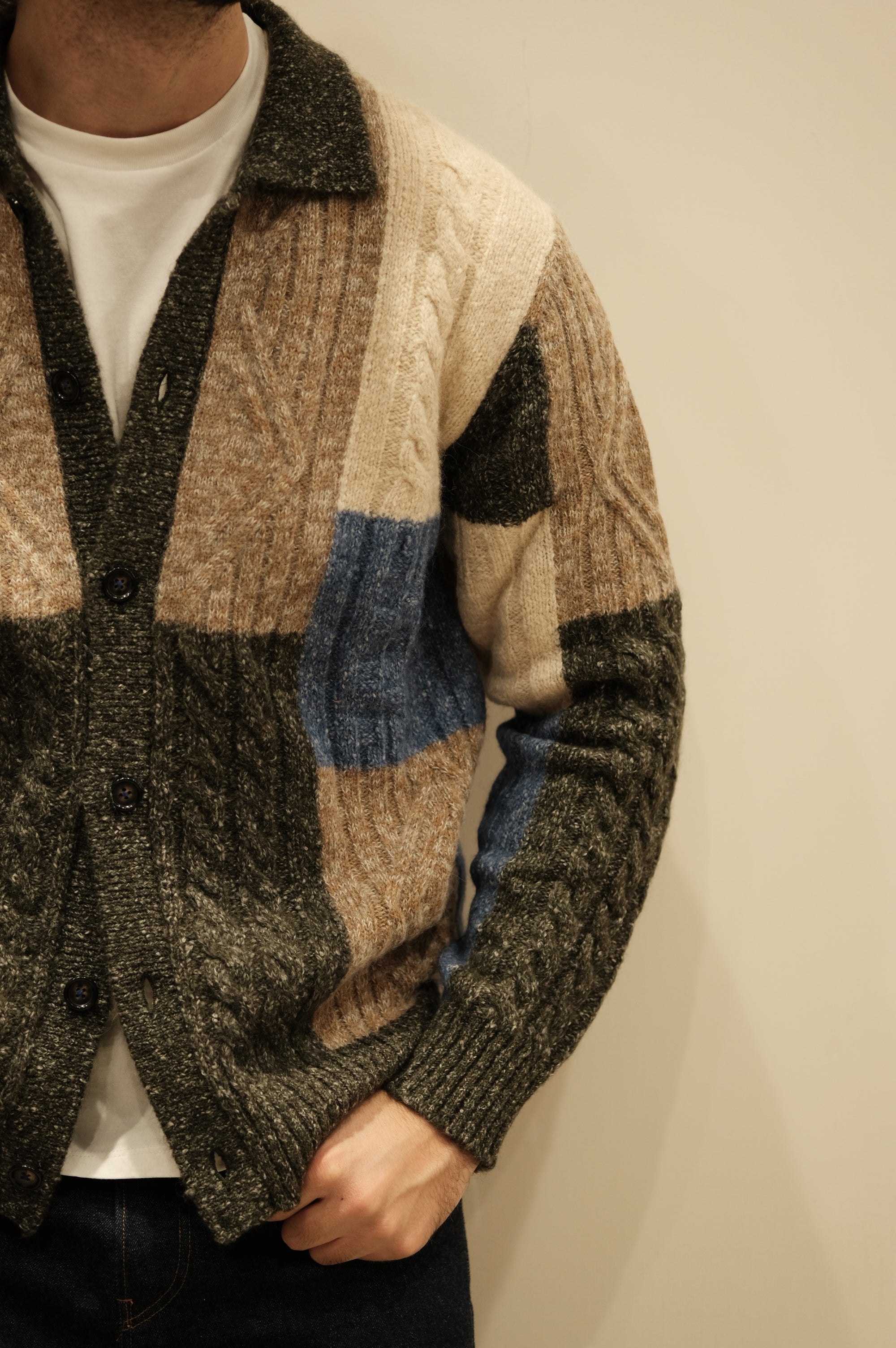 Gallia Maglia Cardigan Grish Multi Green