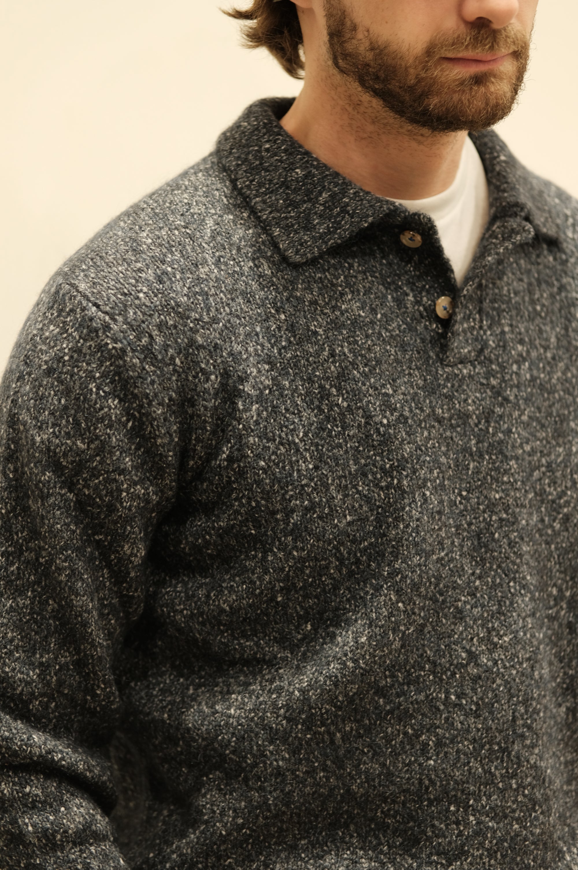 Gallia Polo M/L Harri Grigio Scuro