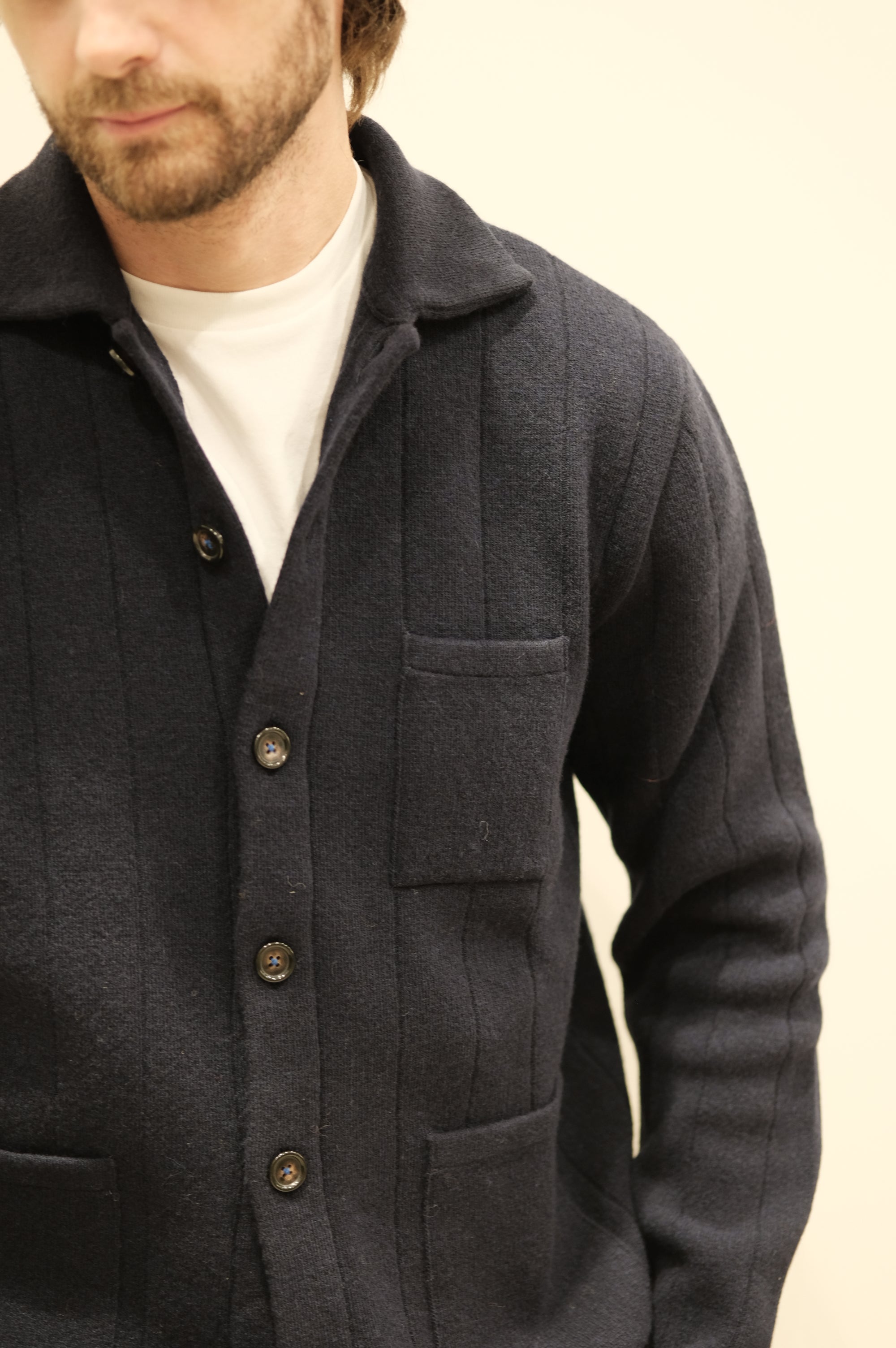 Gallia Maglia Cardigan Sting Col. Blu