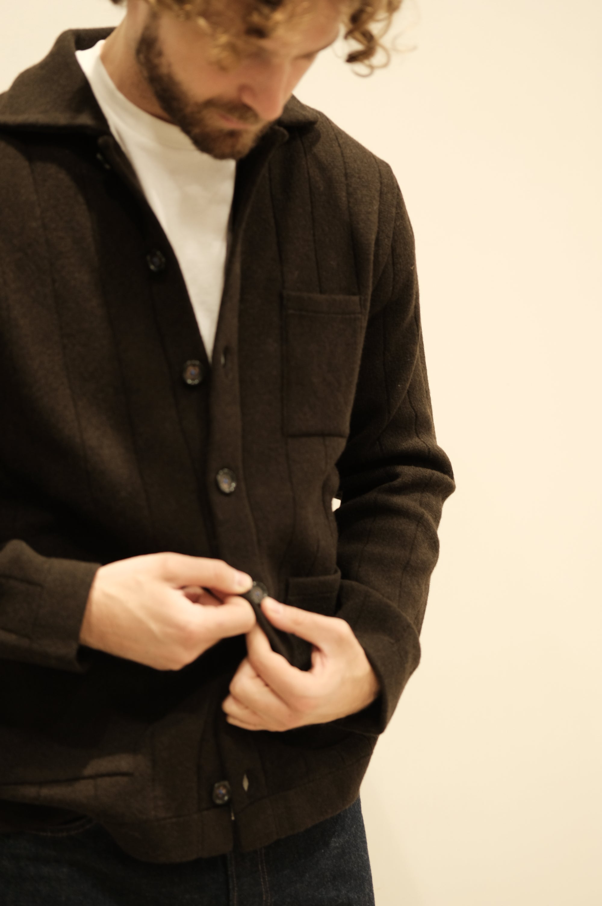 Gallia Maglia Cardigan Sting Col. Caffè