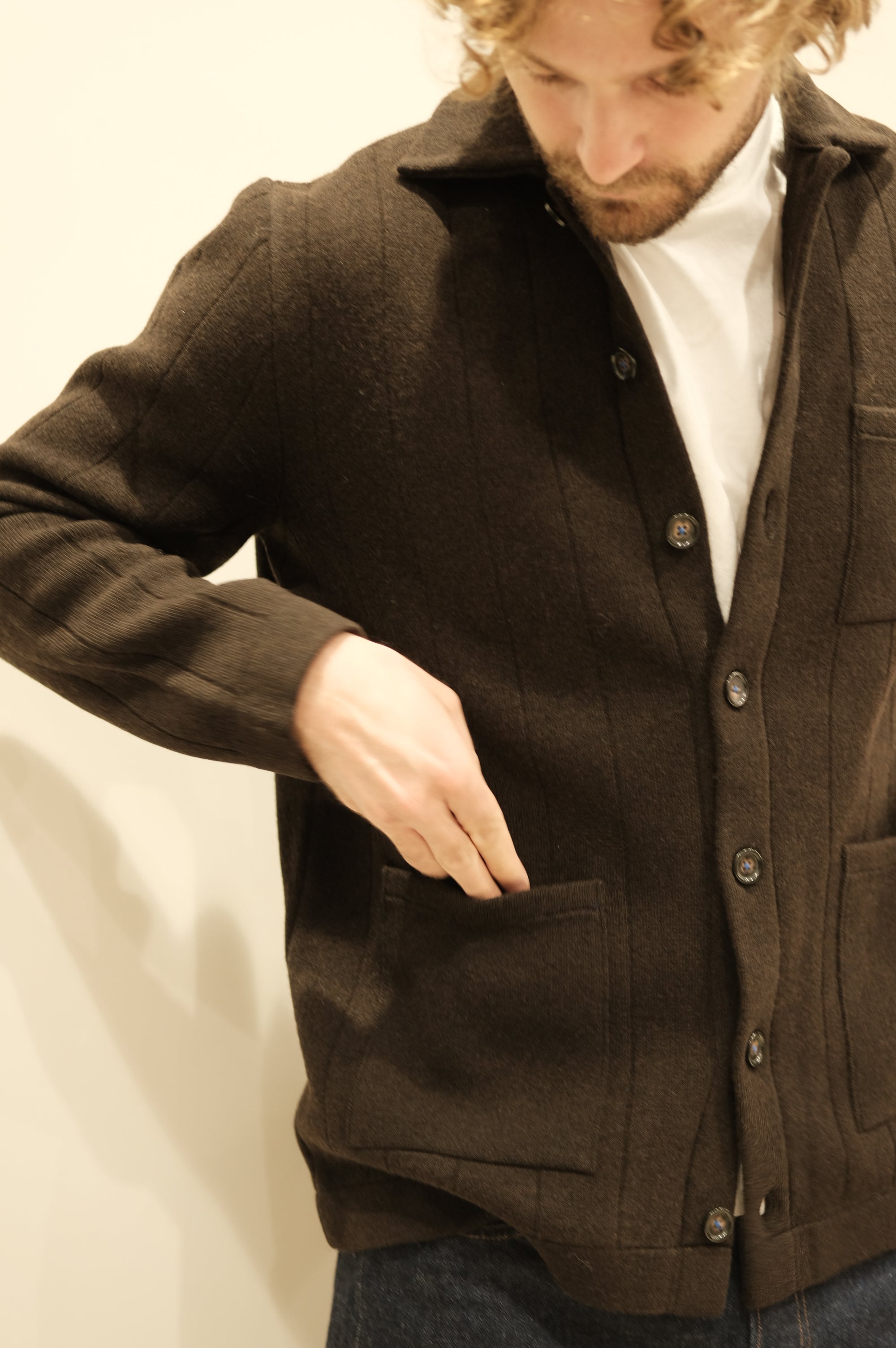 Gallia Maglia Cardigan Sting Col. Caffè