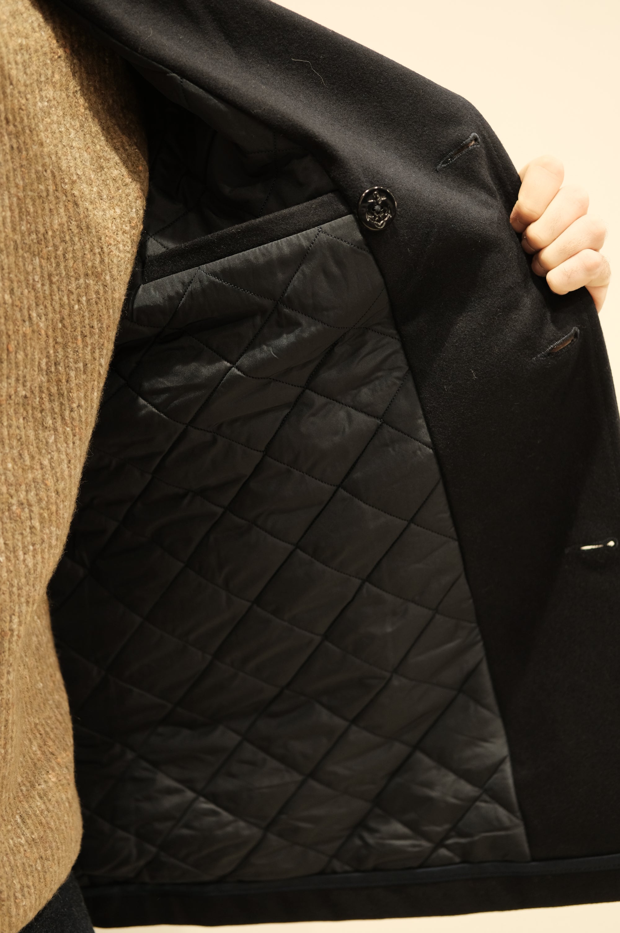 Blker Peacot Wool Jacket Navy
