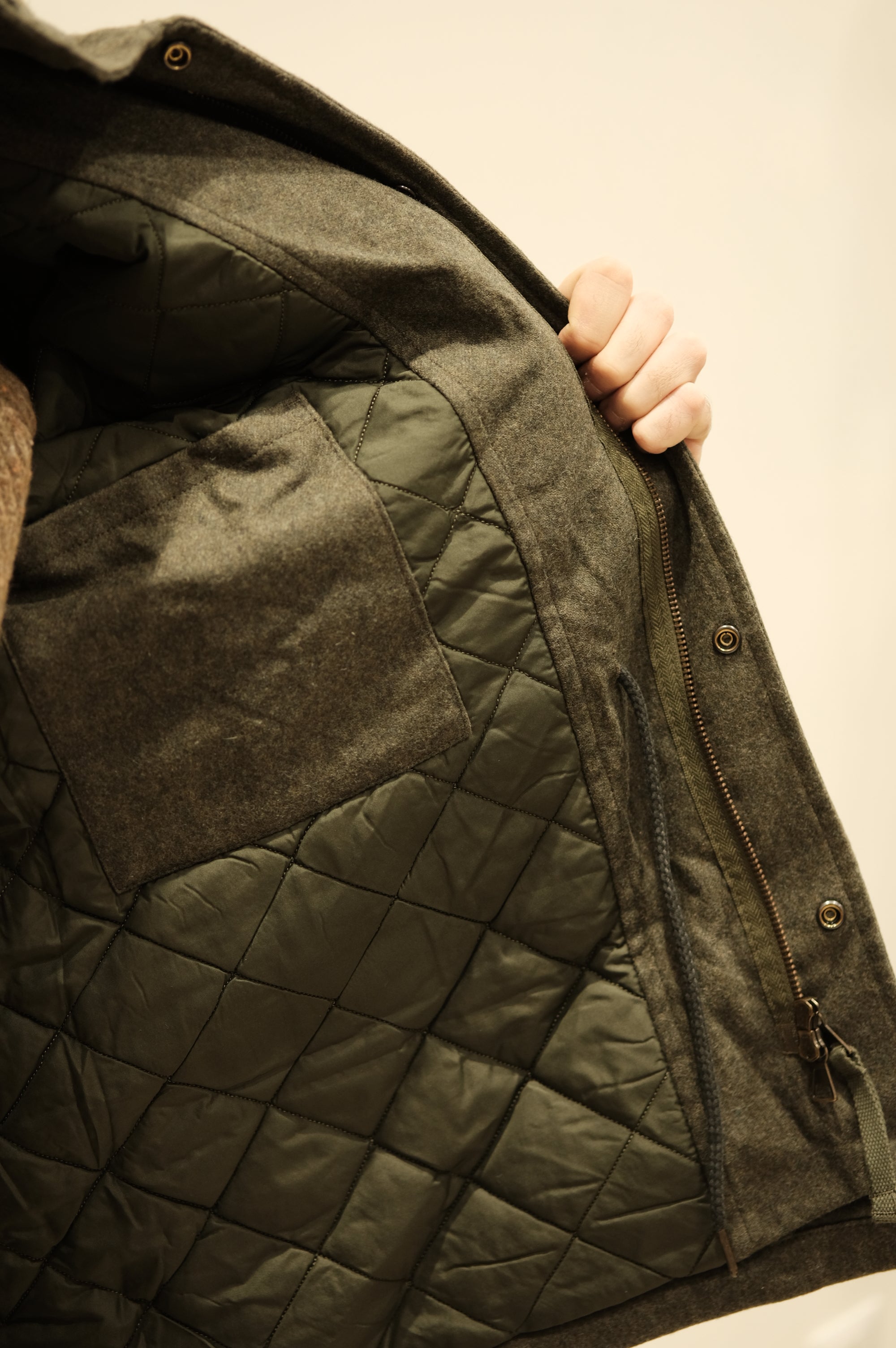 Blker Field Jacket Wool Travis Green