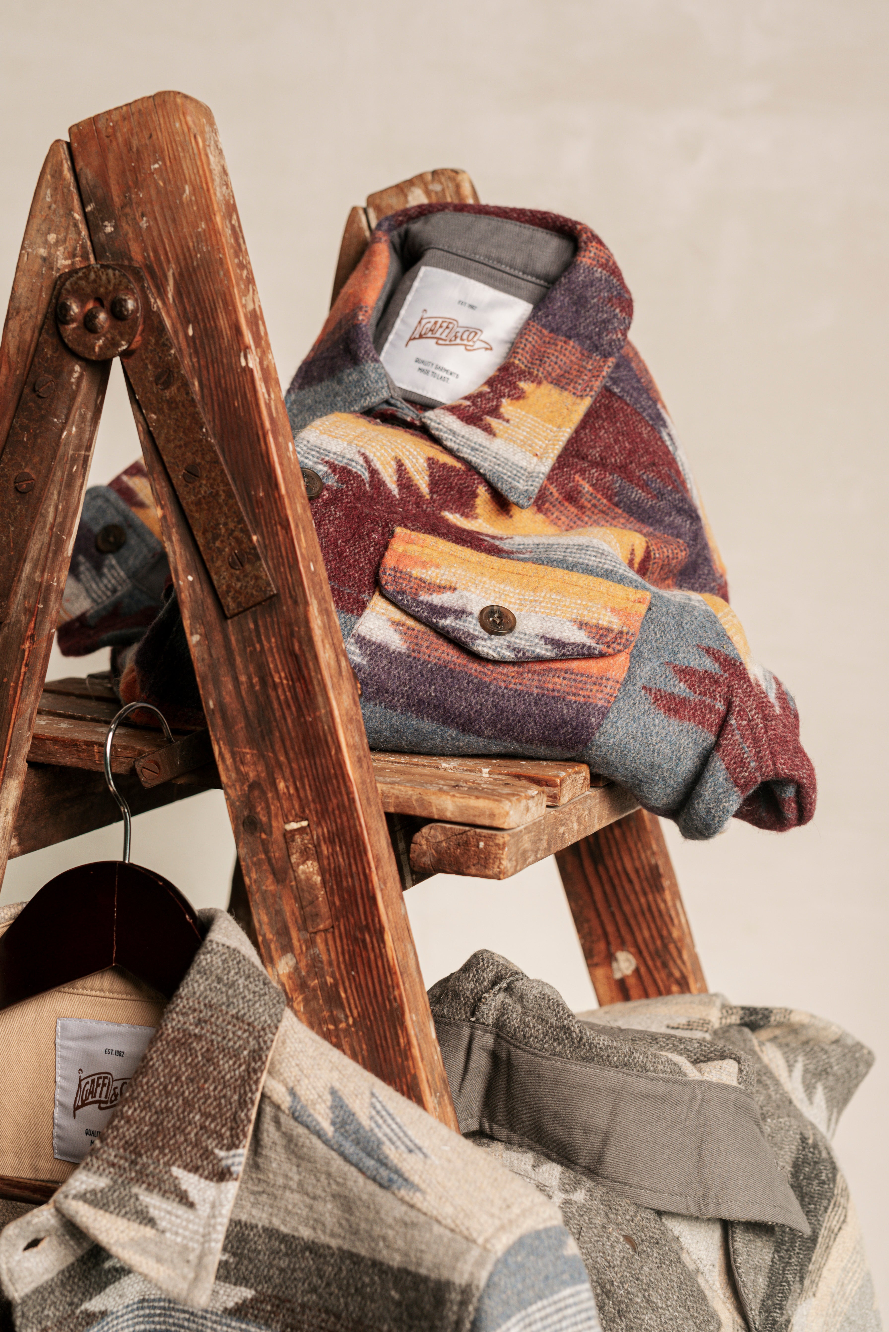 Gaffi & Co. Overshirt Navajo Wine