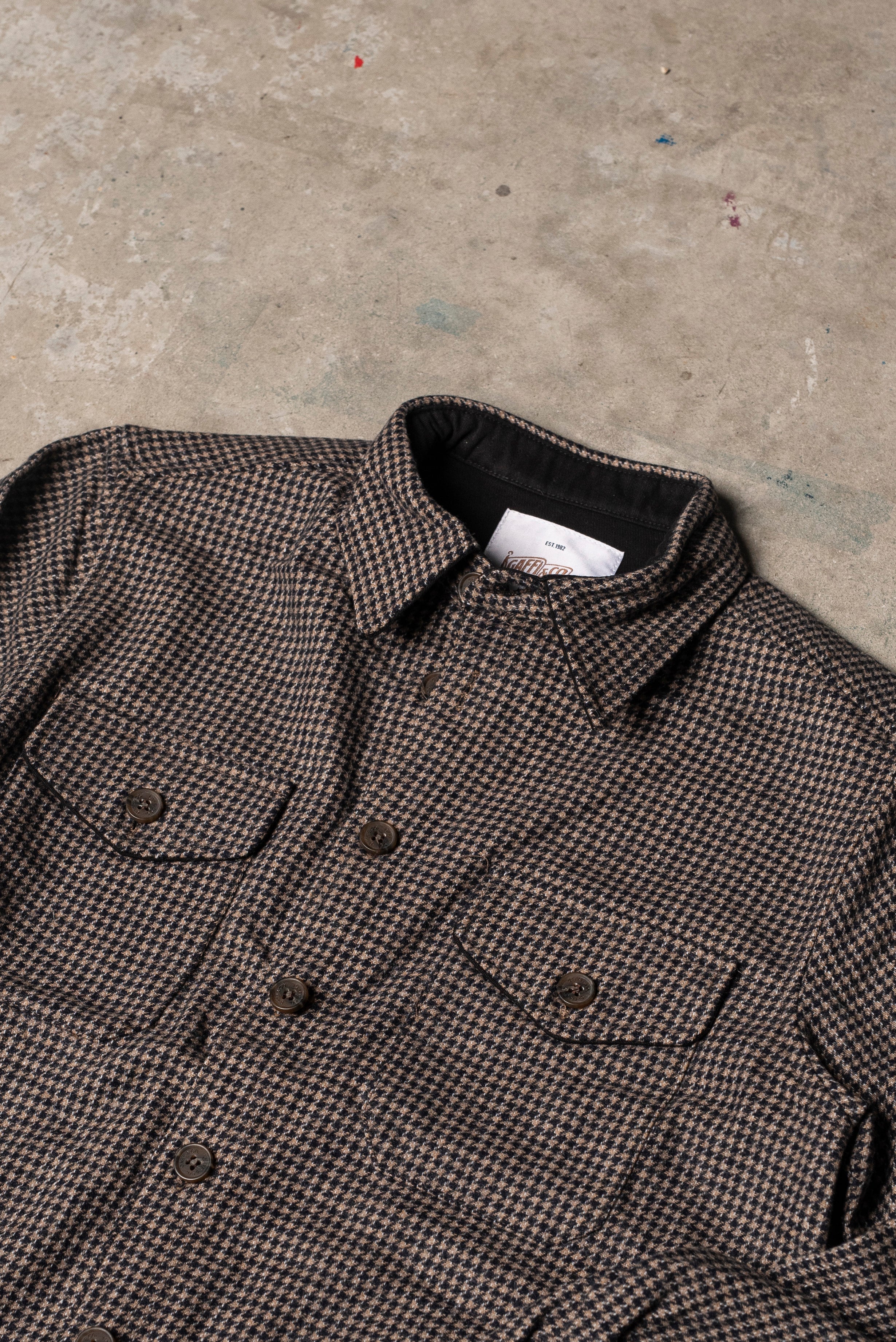 Gaffi & Co. Overshirt Ecru Navy