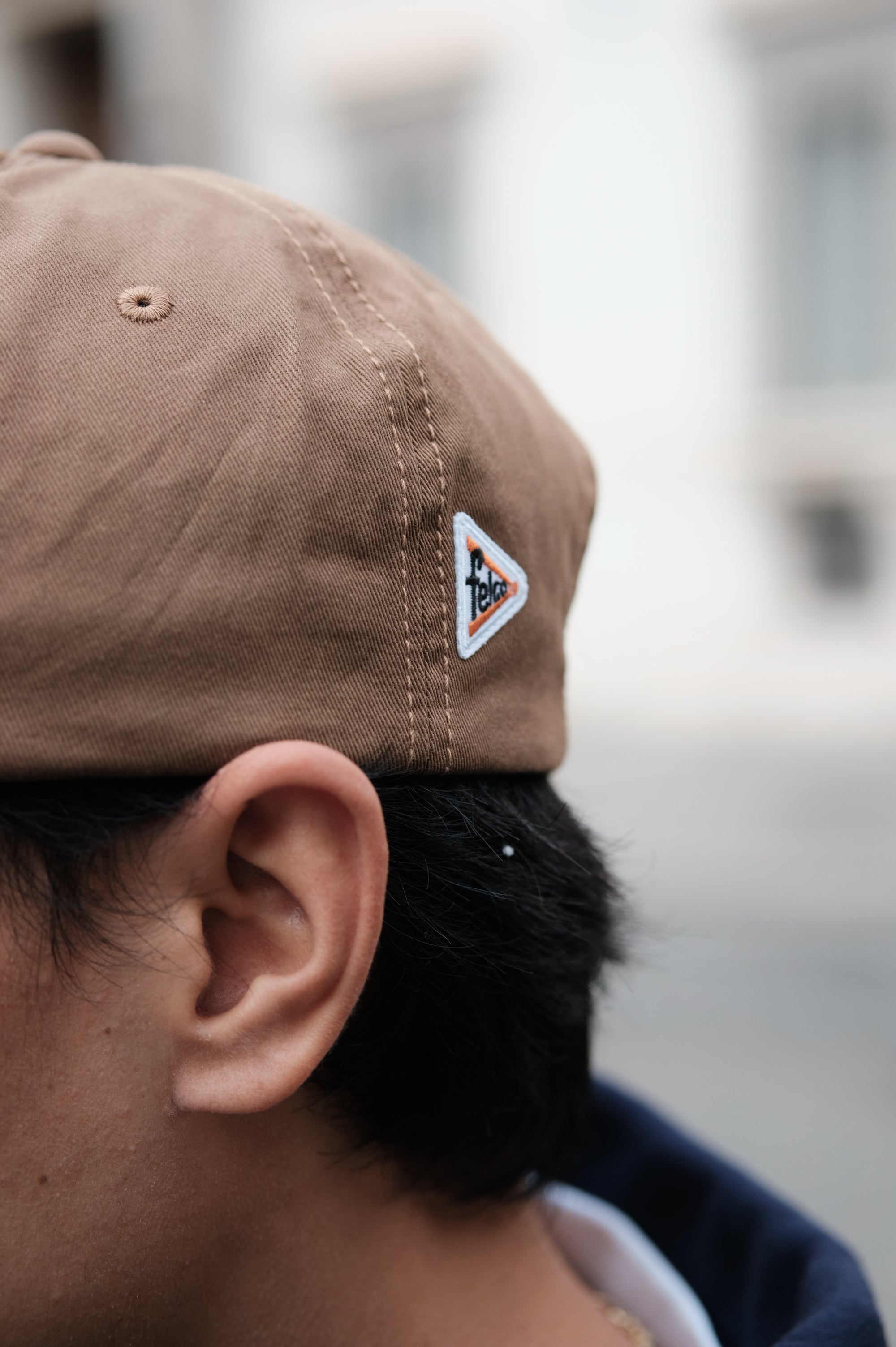 Felco NYC New Shape Twill Stone Washed Cap Dk Brown/Natural