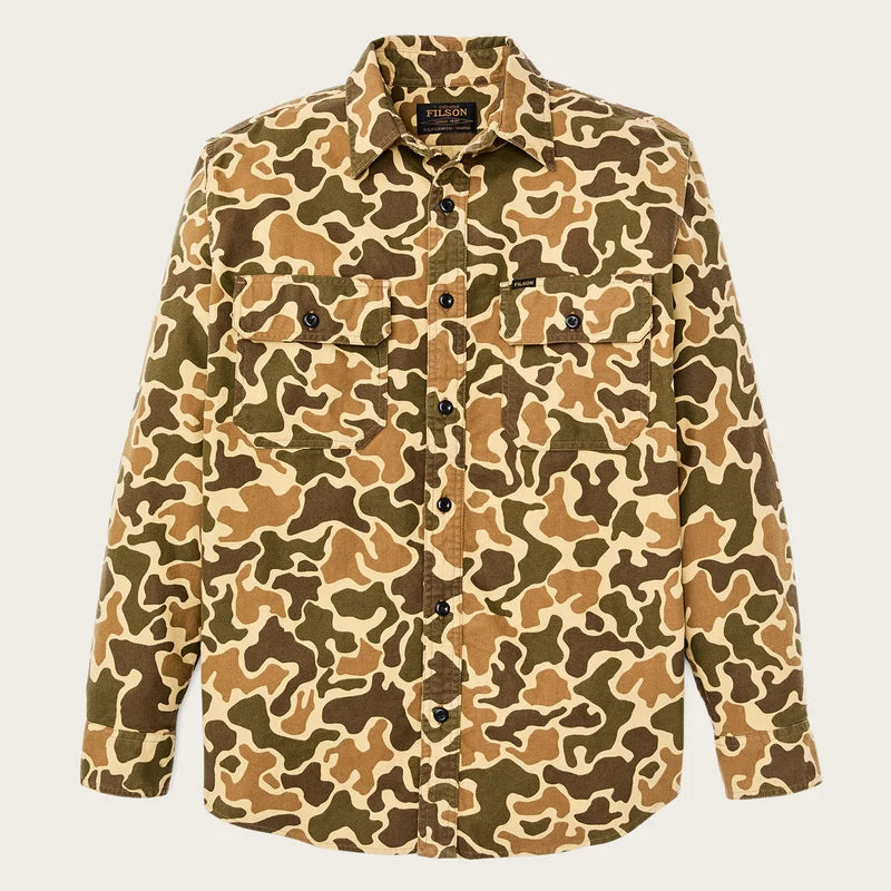 Filson Field Flannel Shirt Buckskin Camo
