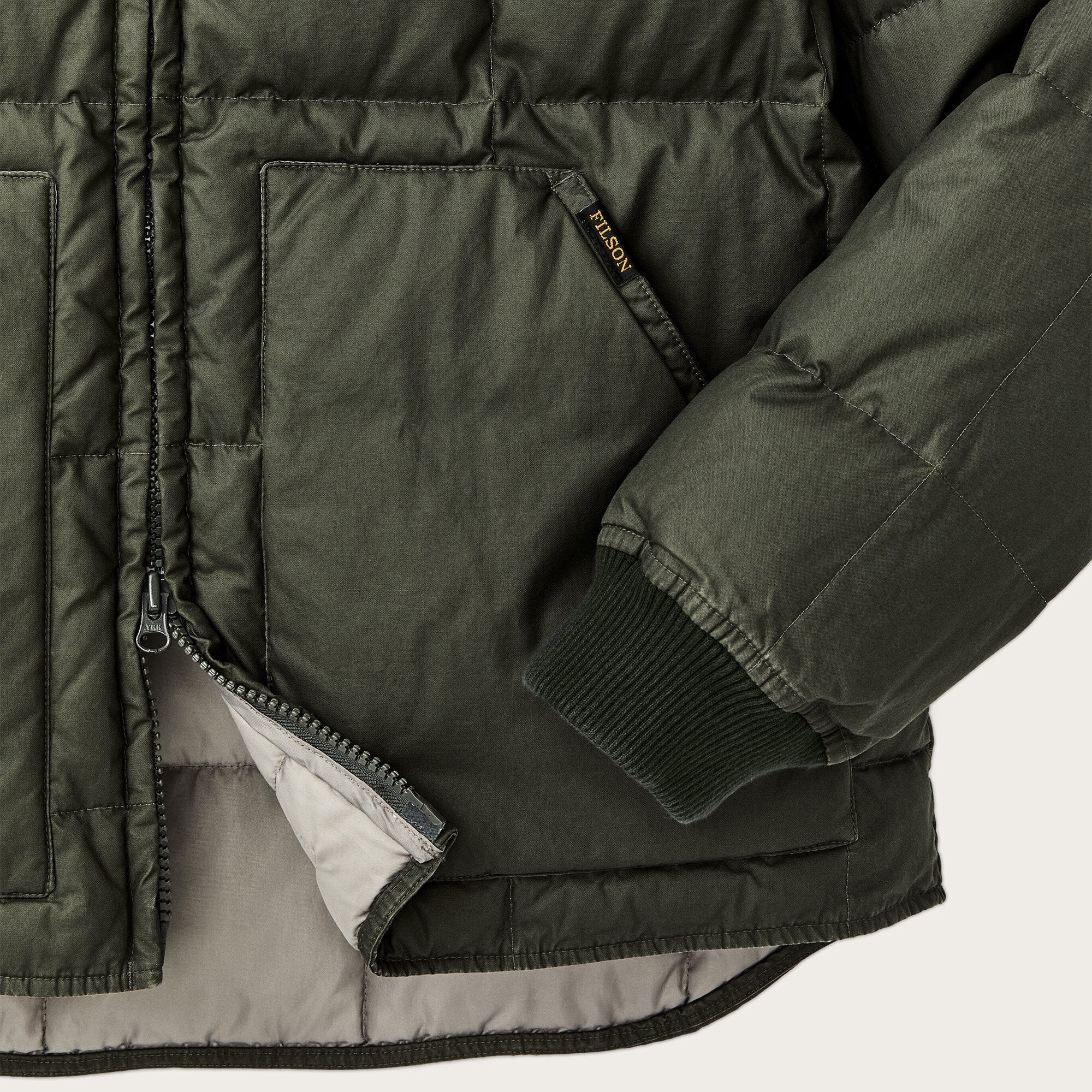 Filson Heritage Cotton Down Jacket Beluga