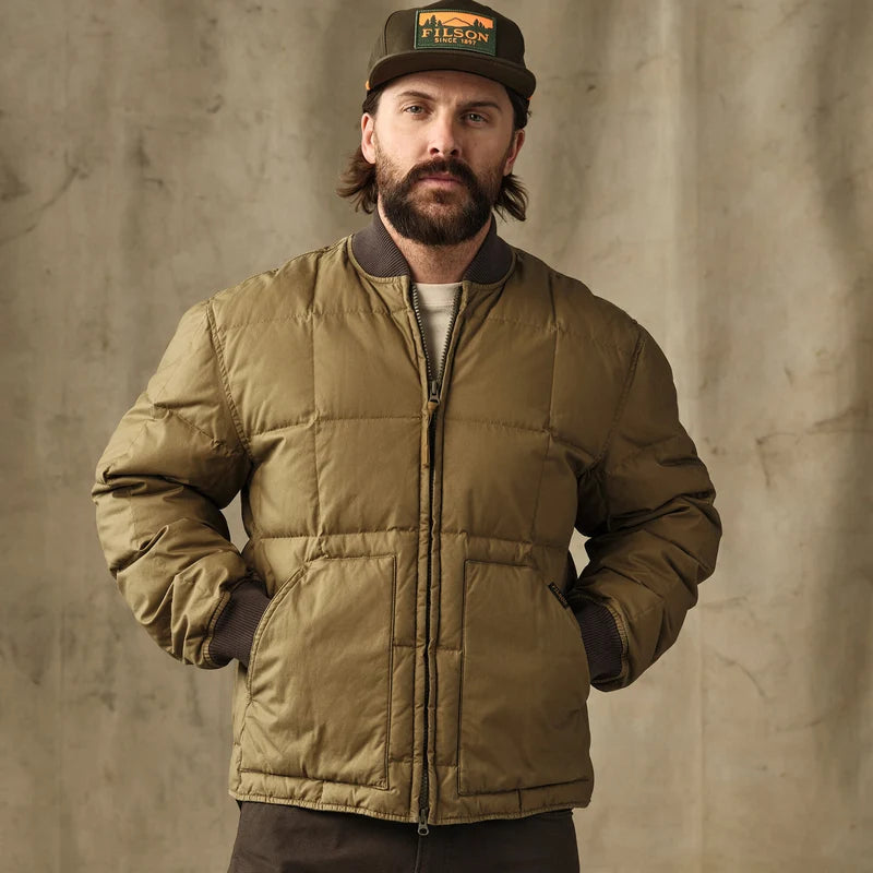 Filson Heritage Cotton Down Jacket Light Brown