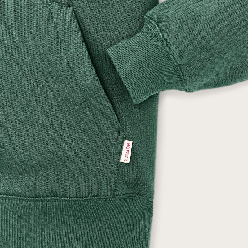 Filson Northwest Hoodie Brushed Back FT Granite Green