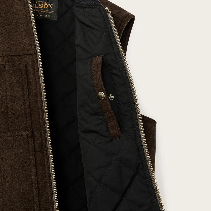 Filson Spokane Insulated Work Vest Beaver Brown