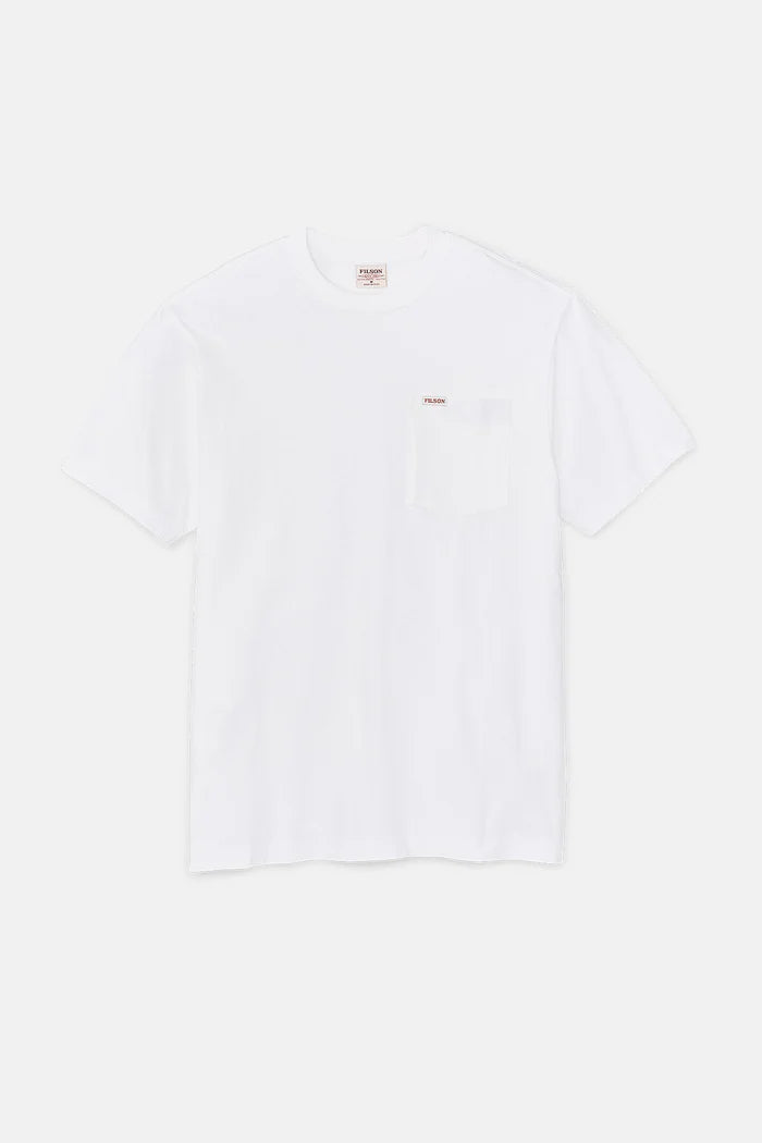 Filson Pocket T-Shirt 16/1 Cotton Jersey Bright White