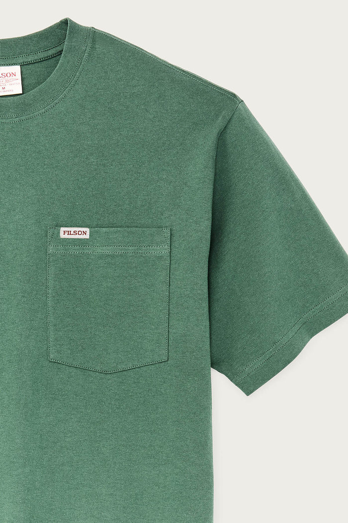 Filson Pocket T-Shirt 16/1 Cotton Jersey Olive Green