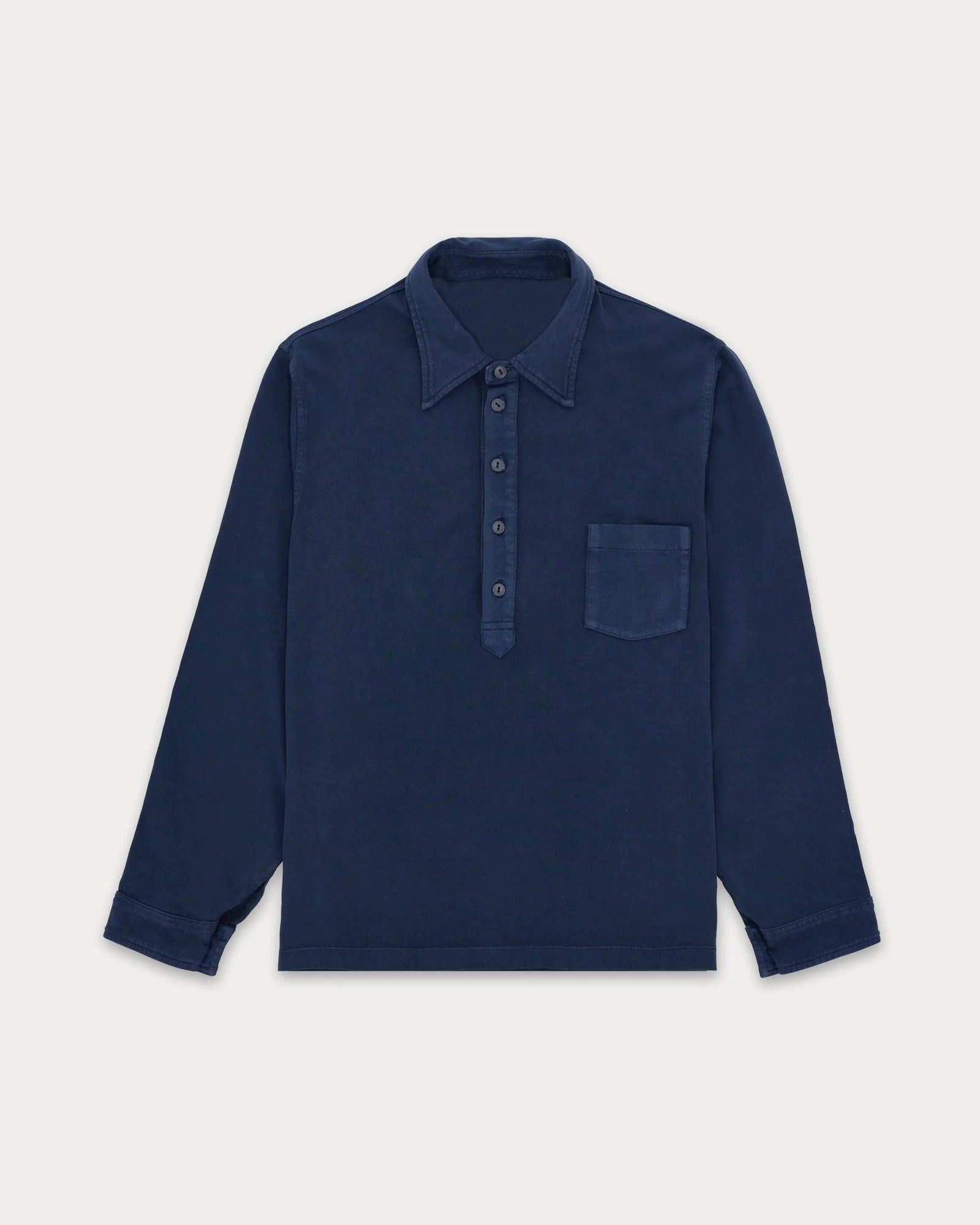 Fortela Grayson Long Sleeve Polo Indaco