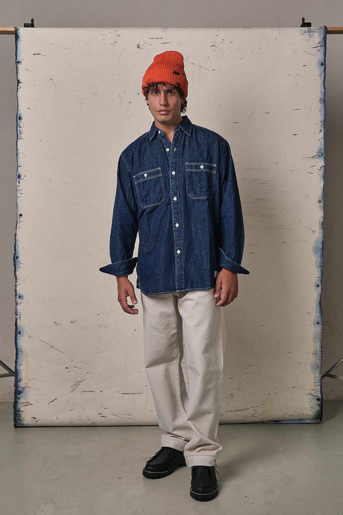 Edwin Work Shirt Japan Dark Used