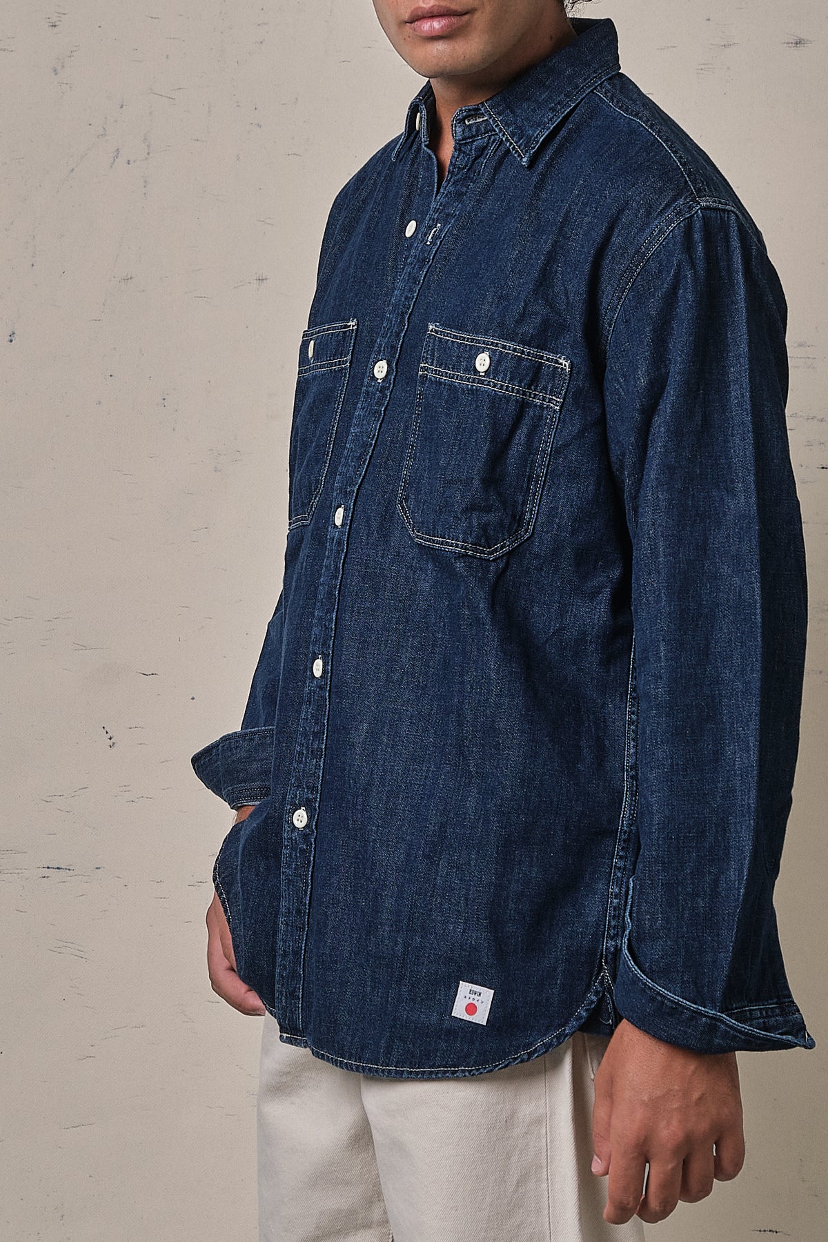 Edwin Work Shirt Japan Dark Used