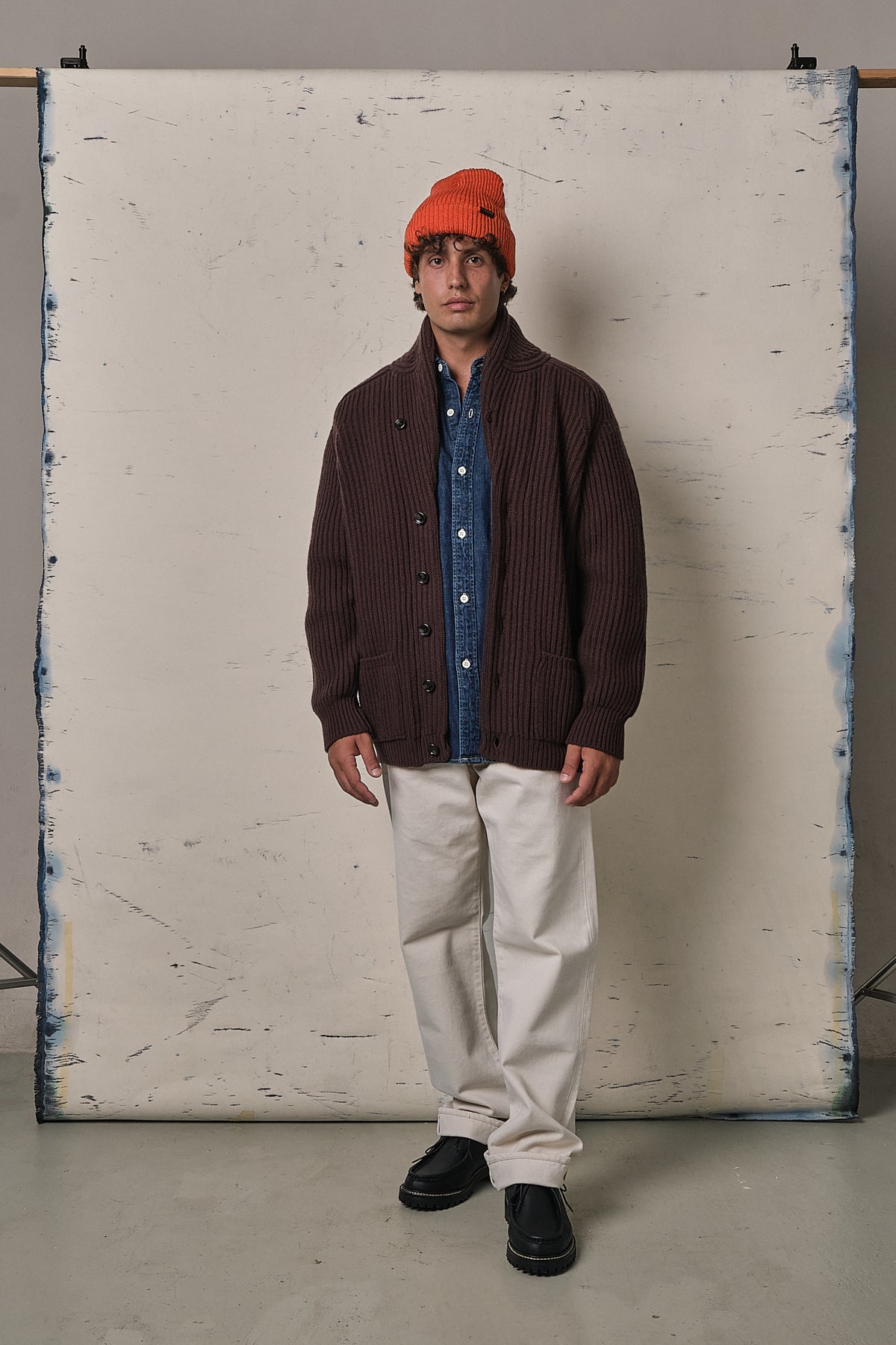 Filson Bristol Cardigan Tacoma Wool Earth Brown
