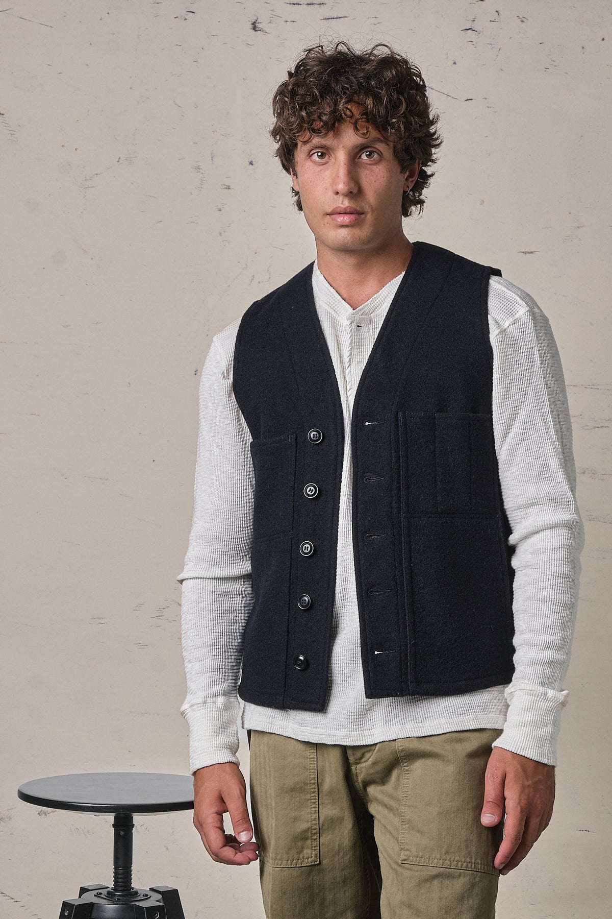 Filson Mackinaw Wool Vest Navy
