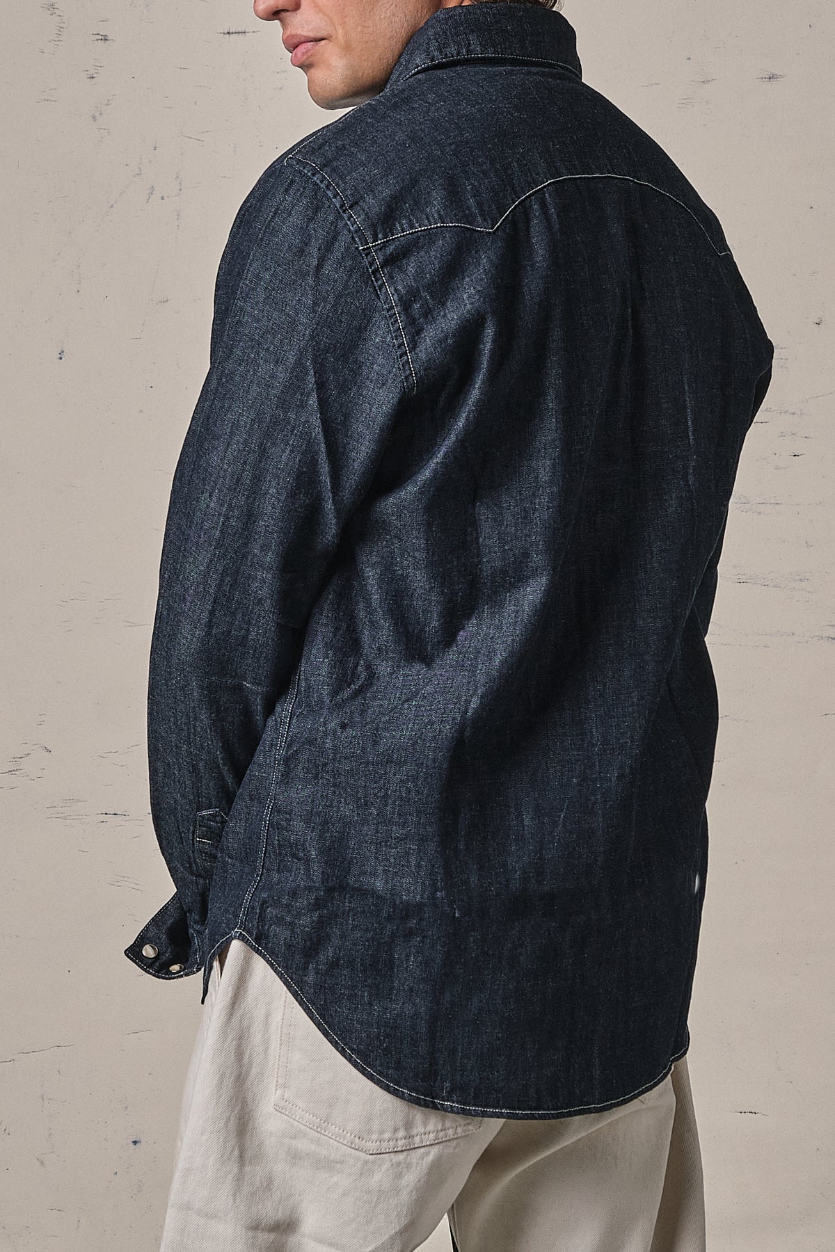 Chesapeake's Western Denim Shirt Flagstaff Rinsed