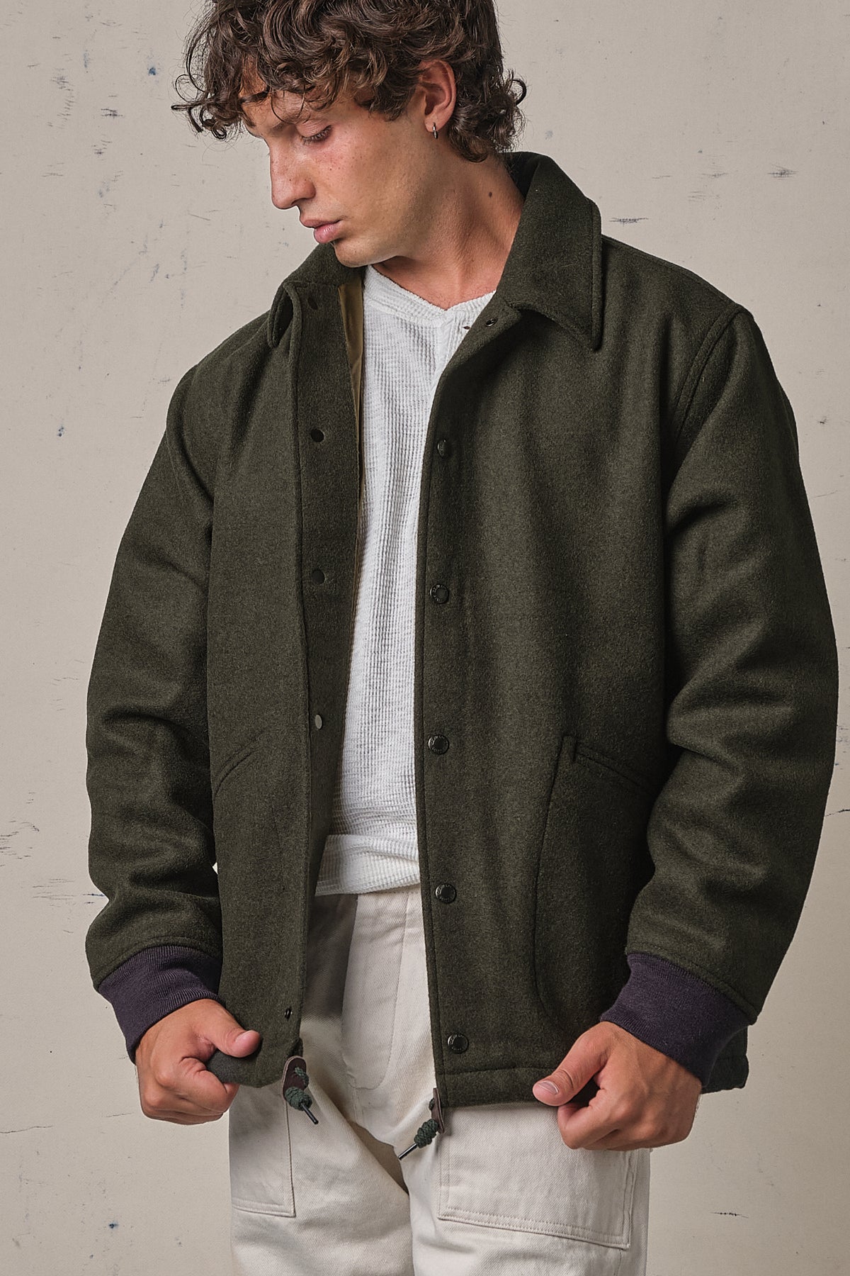 Filson Mackinaw Wool Coach's Jacket Vintage Pine
