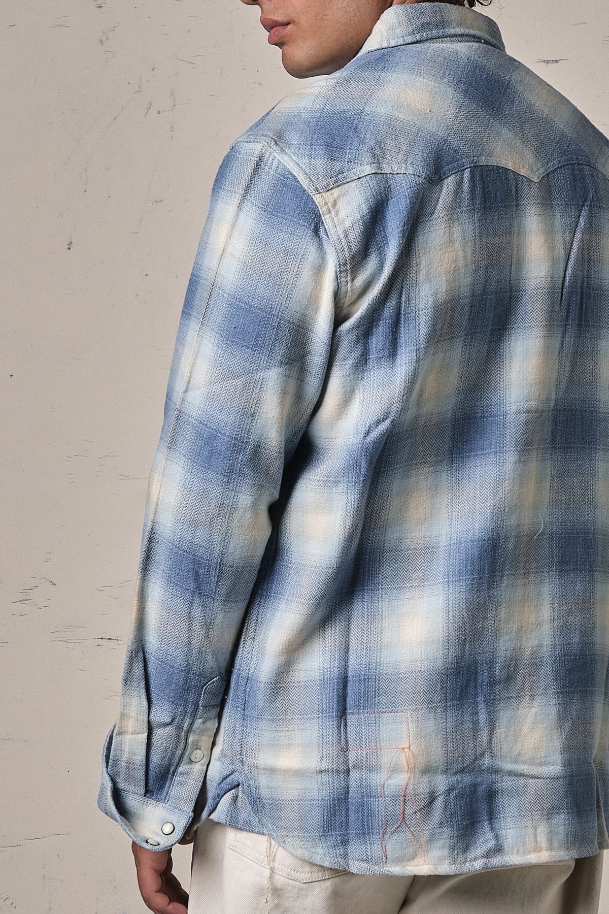 Fortela Josh Texan Check Shirt Light Blue