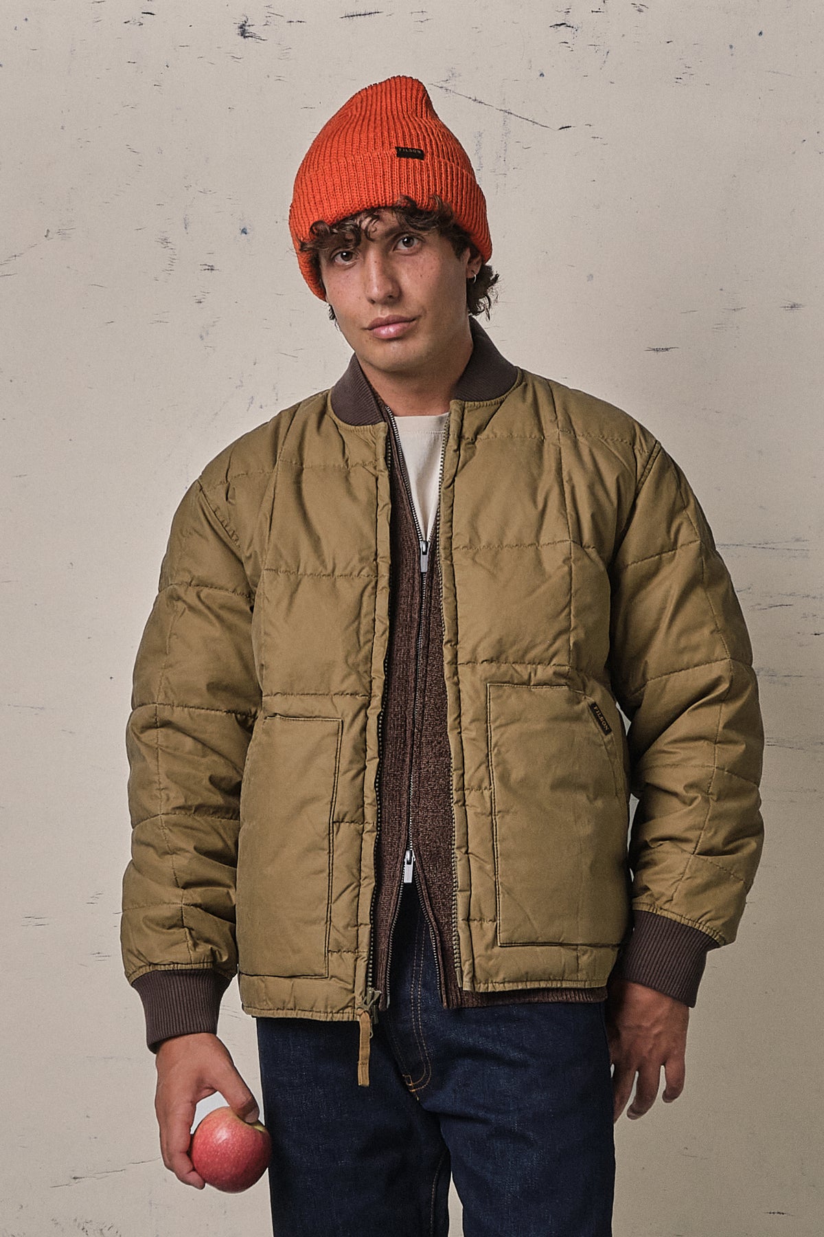 Filson Heritage Cotton Down Jacket Light Brown