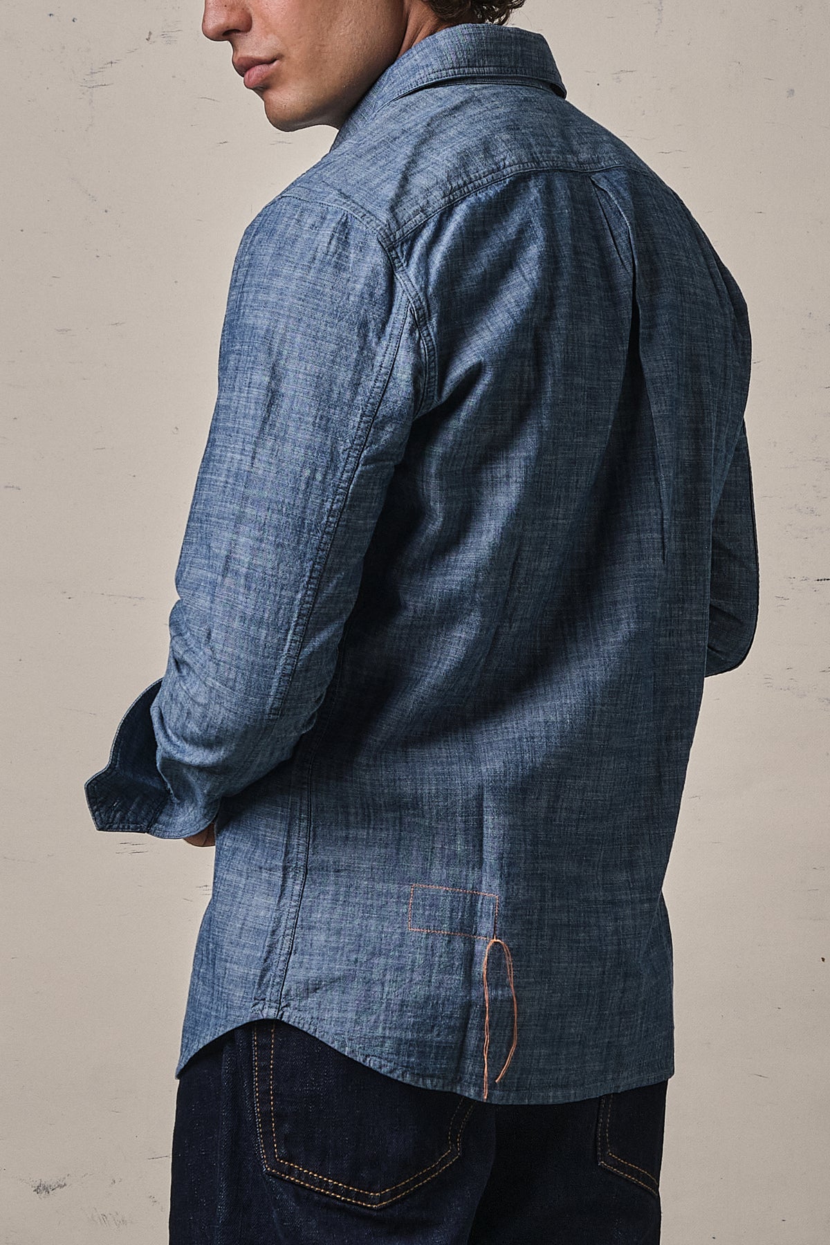 Fortela Amleto Camicia Chambray Indigo Rinse