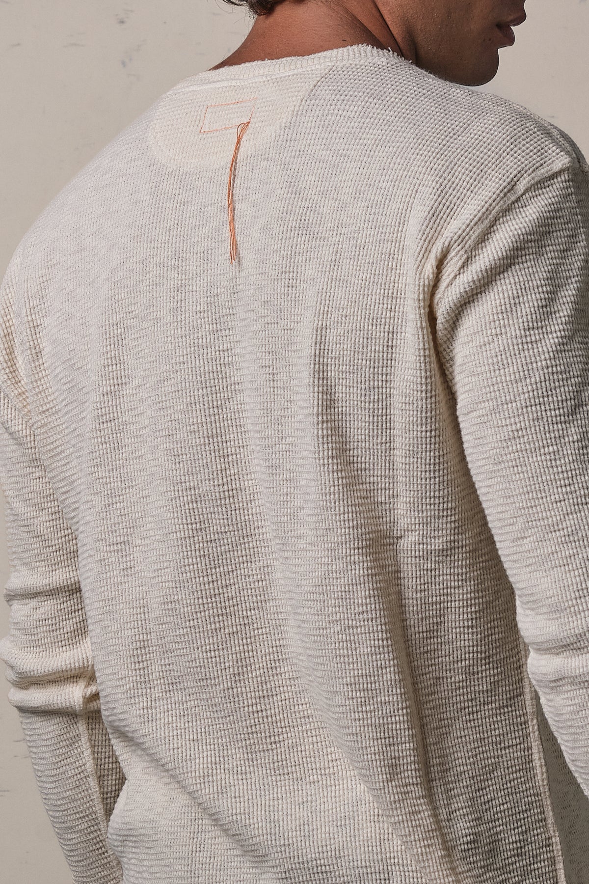 Fortela Amish Maglia Waffle Serafino Off White