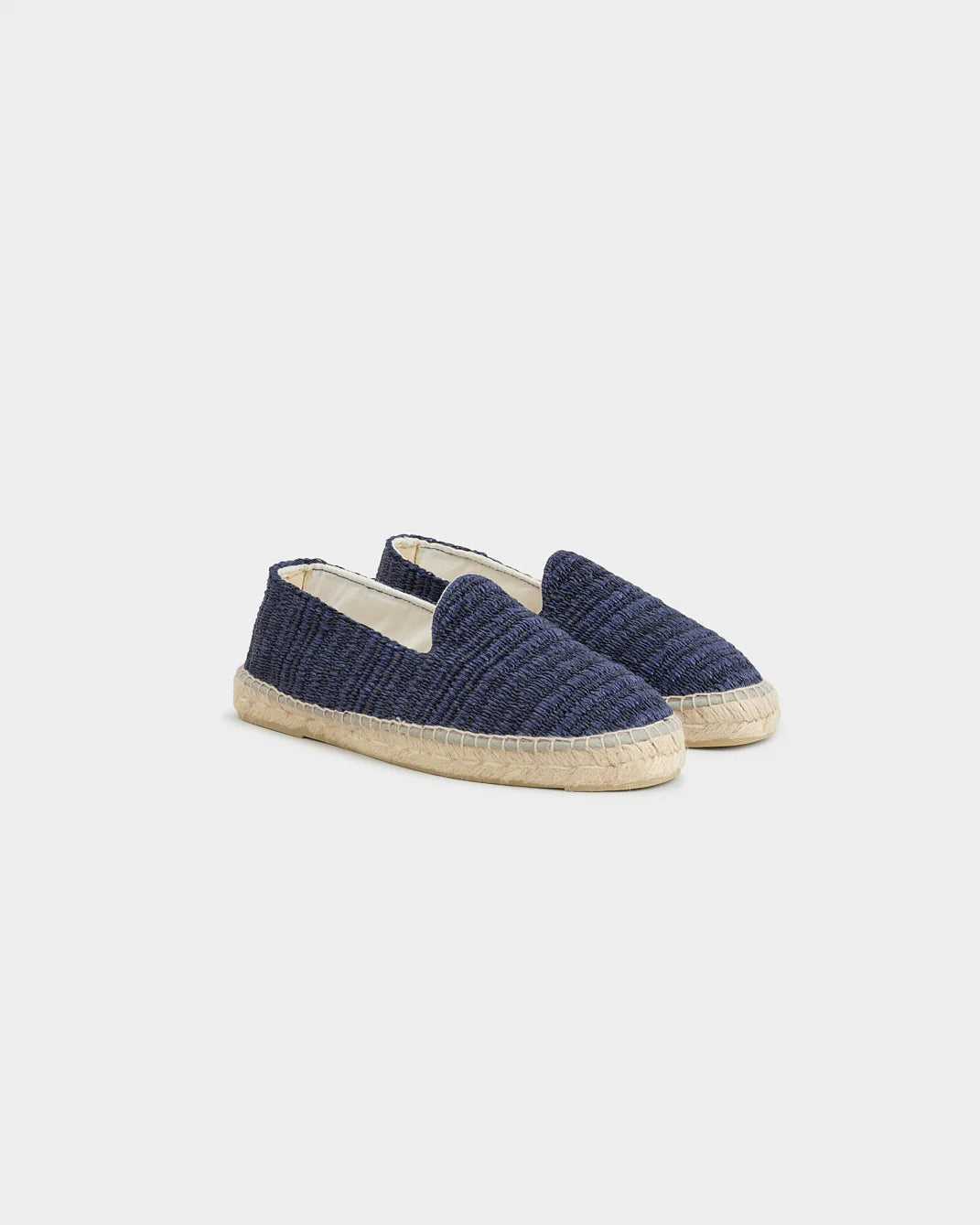 Manebì Raffia Stripes Espadrilles Yucatan Navy