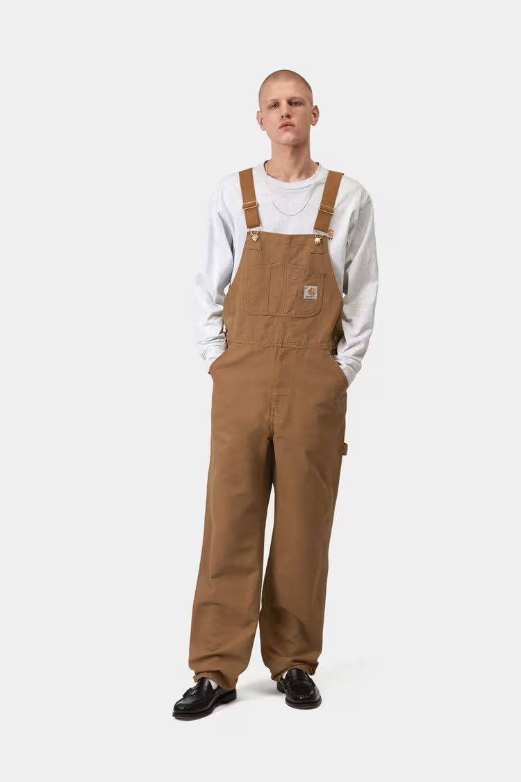 Carhartt WIP Salopette Bib Overall Hamilton Brown/Rinsed