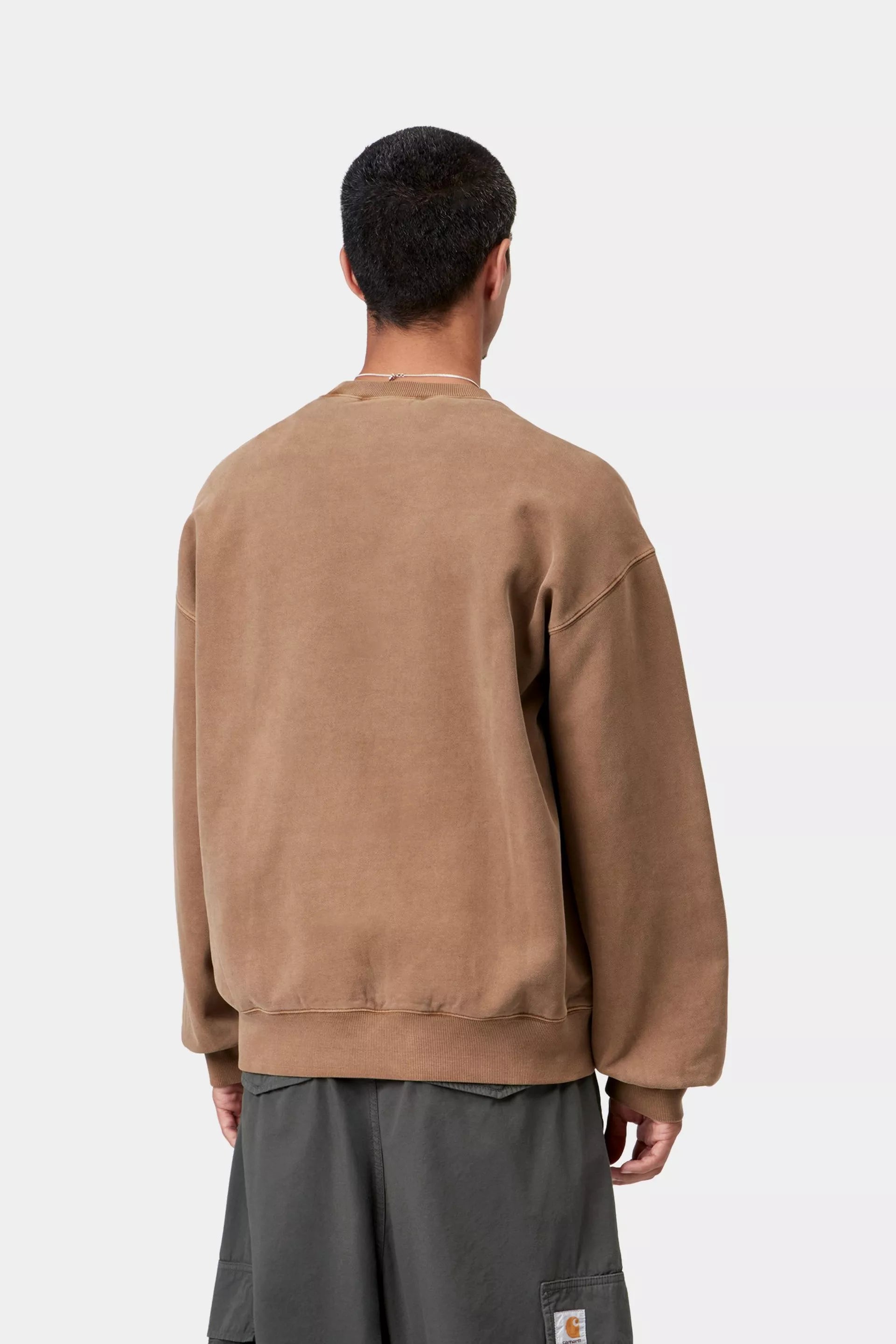 Carhartt WIP Vista Sweatshirt H Brown Garment Dyed