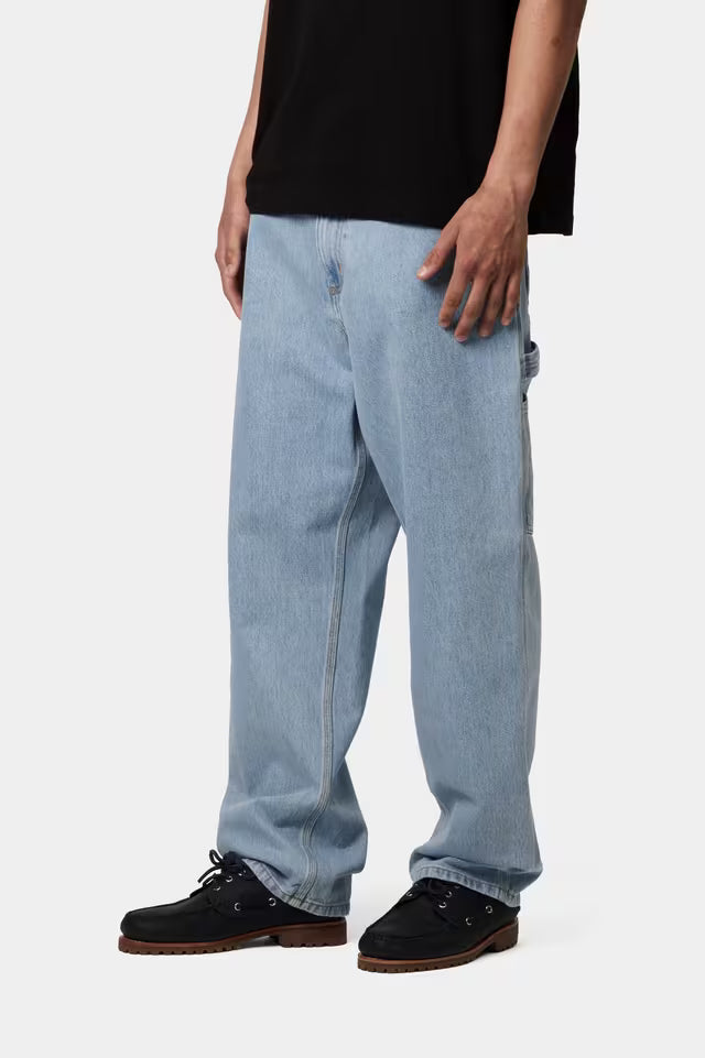 Carhartt WIP Single Knee Pant Blue Heavy Worn Bleached