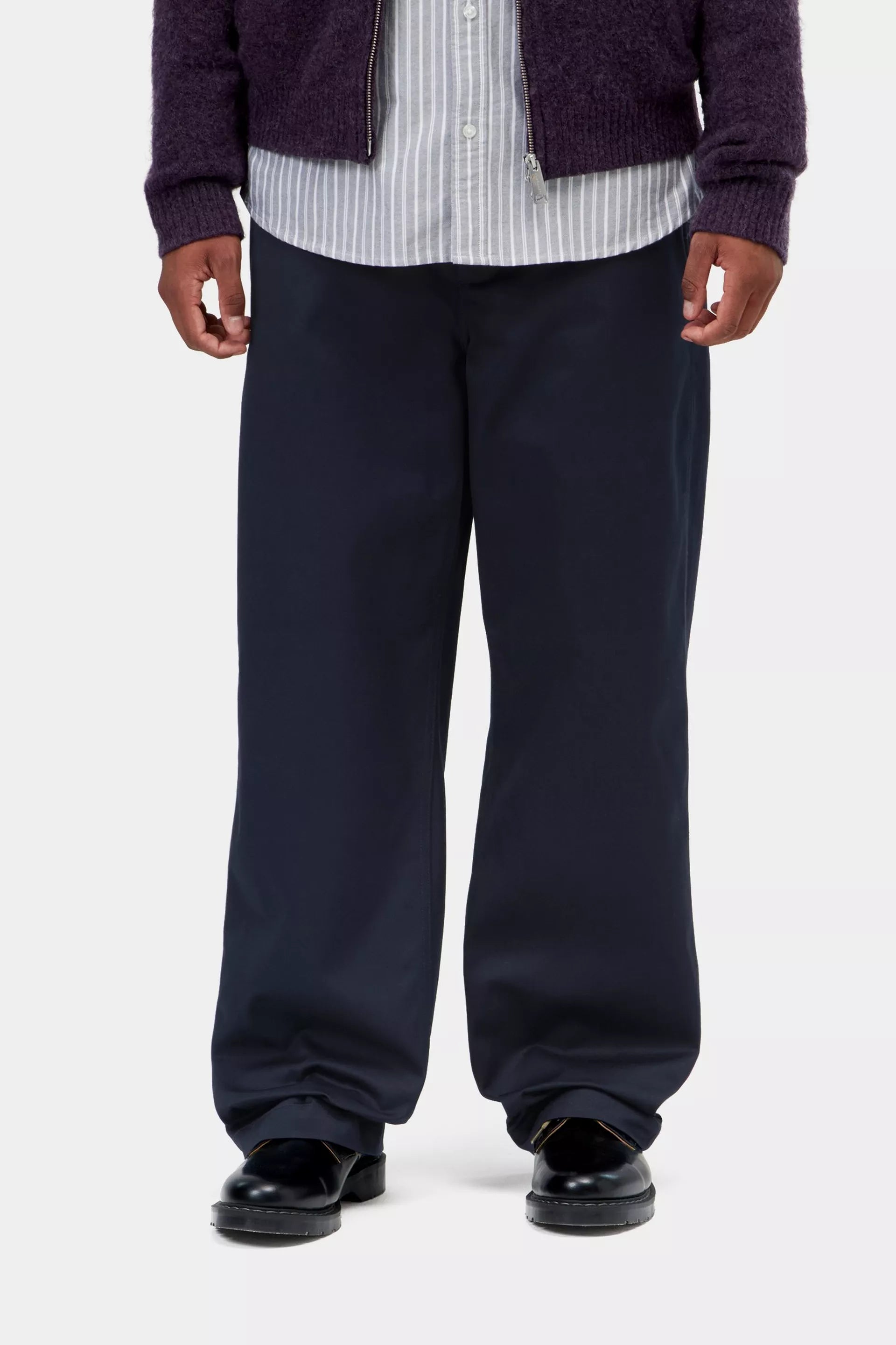 Carhartt WIP Harold Pant Leather Dark Navy Rigid