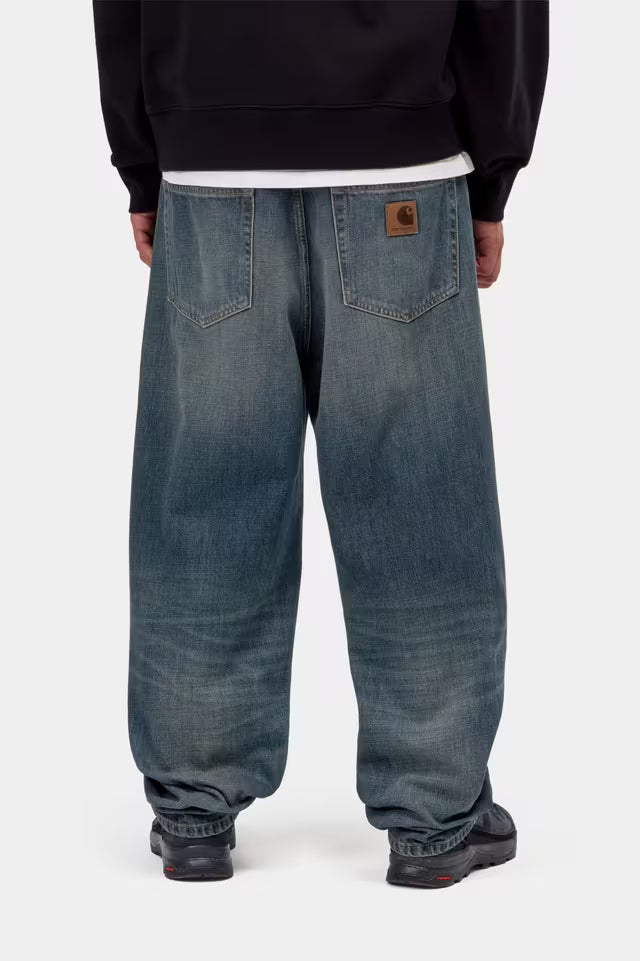 Carhartt WIP Aaron Pant Blue Mid Worn Used