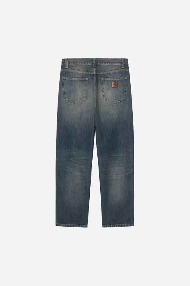Carhartt WIP Aaron Pant Blue Mid Worn Used