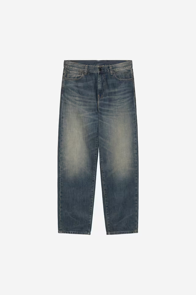 Carhartt WIP Aaron Pant Blue Mid Worn Used