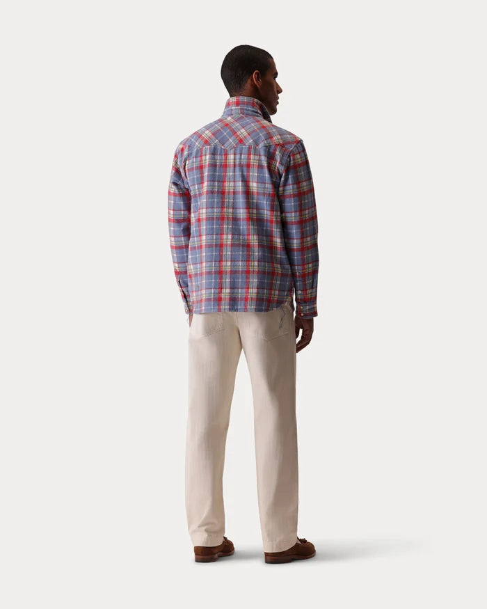 Fortela Josh Texan Check Shirt Red/Grey