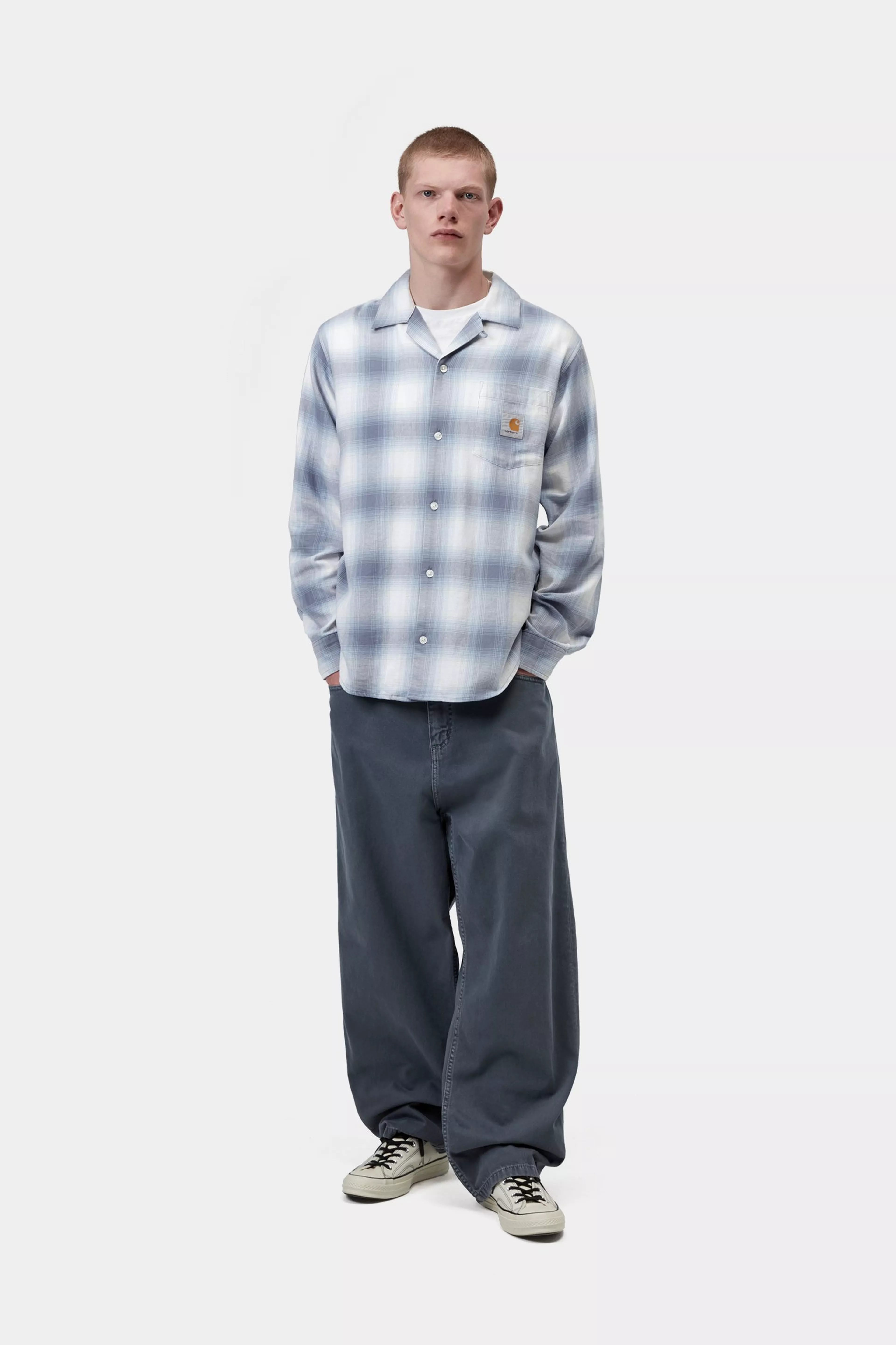 Carhartt WIP L/S Tyers Shirt Shady Blue