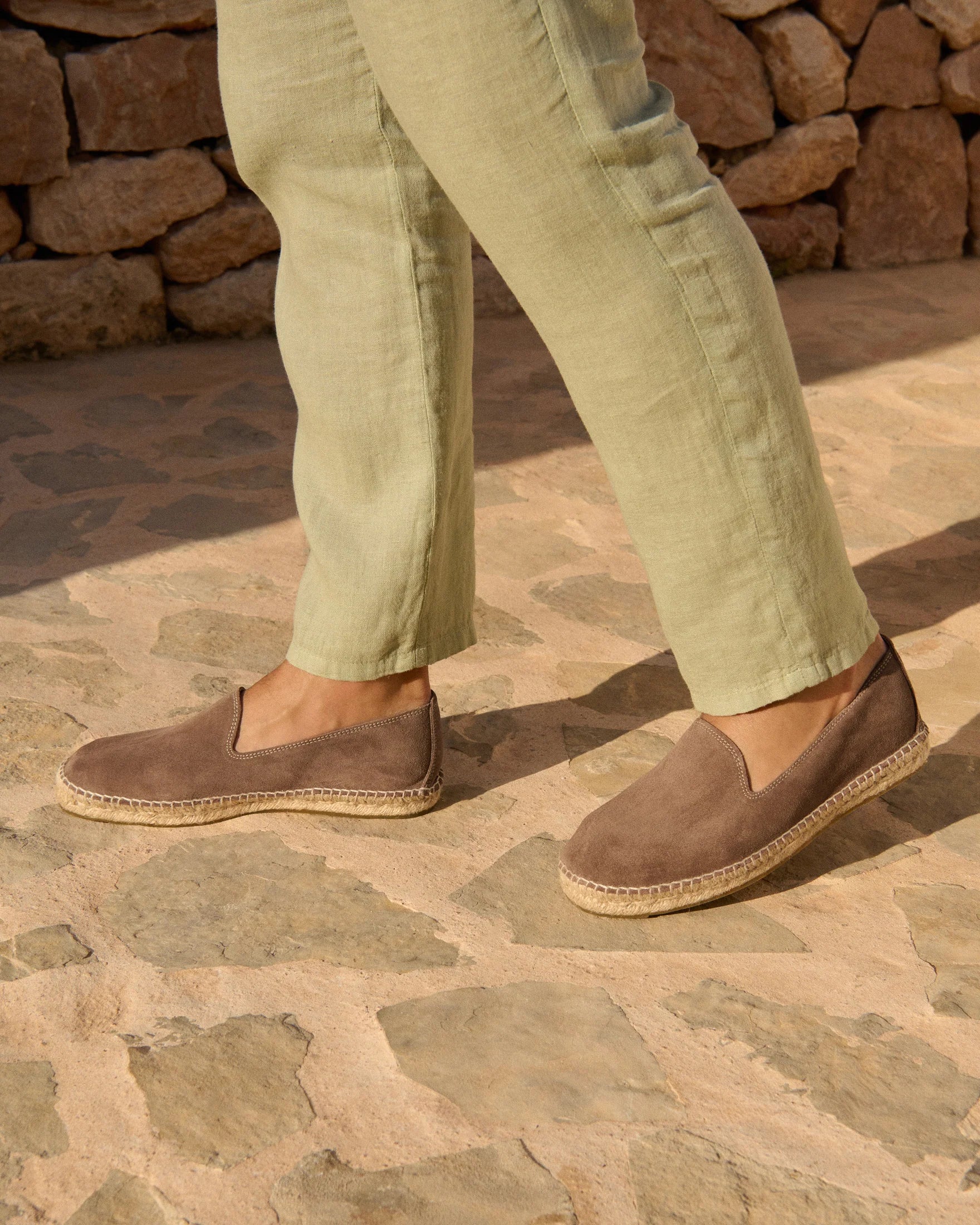 Manebì Suede Espadrillas Hamptons Moka