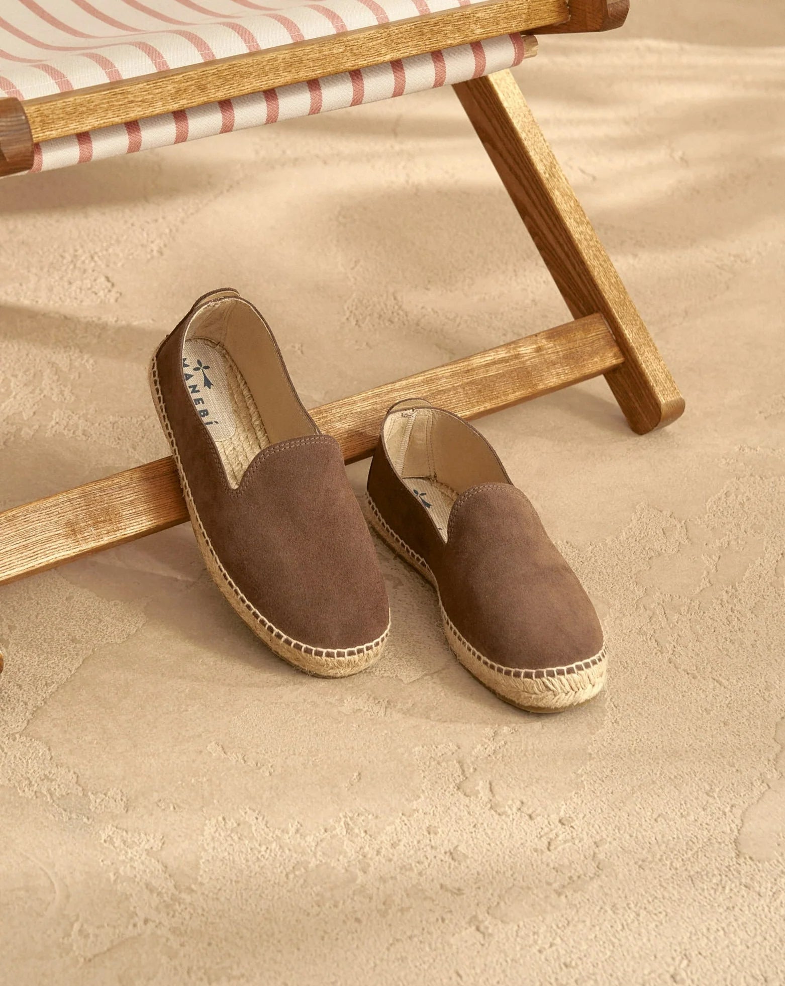 Manebì Suede Espadrillas Hamptons Moka
